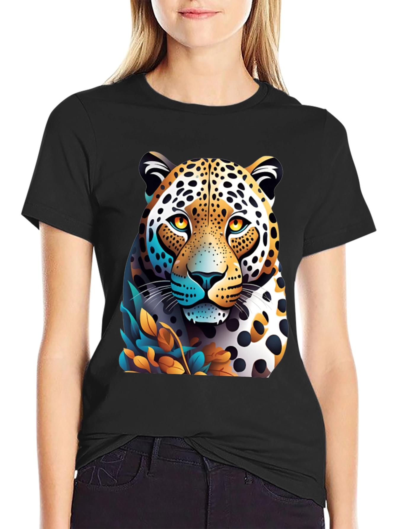 Jaguar Graphic T-Shirt - Black Cotton Tee