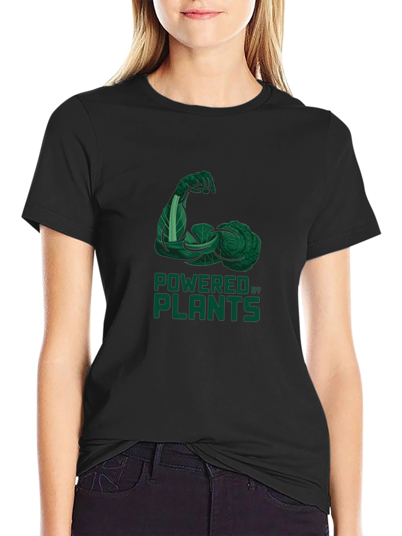 Powered by Plants Graphic Tee - Vegan Strength T-Shirt