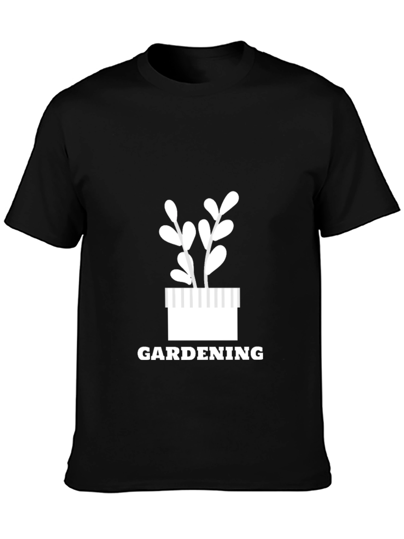 Gardening Graphic T-Shirt - Black Cotton Tee