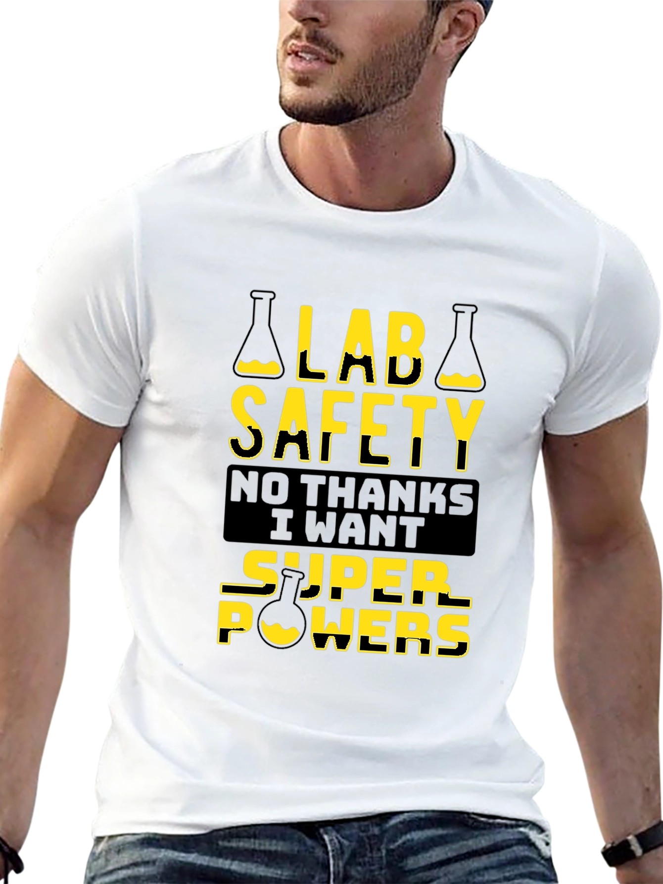Lab Safety Super Powers T-Shirt - Black