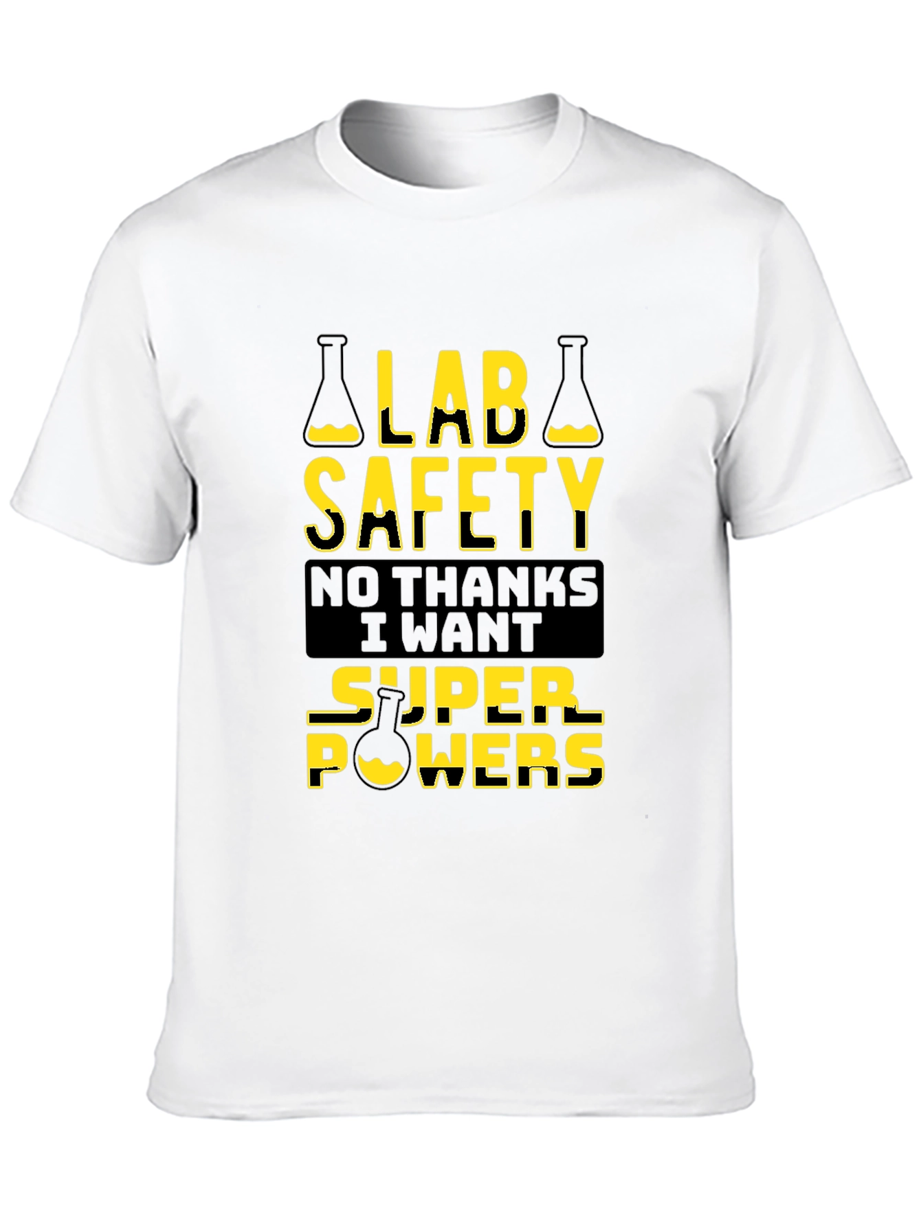 Lab Safety Super Powers T-Shirt - Black