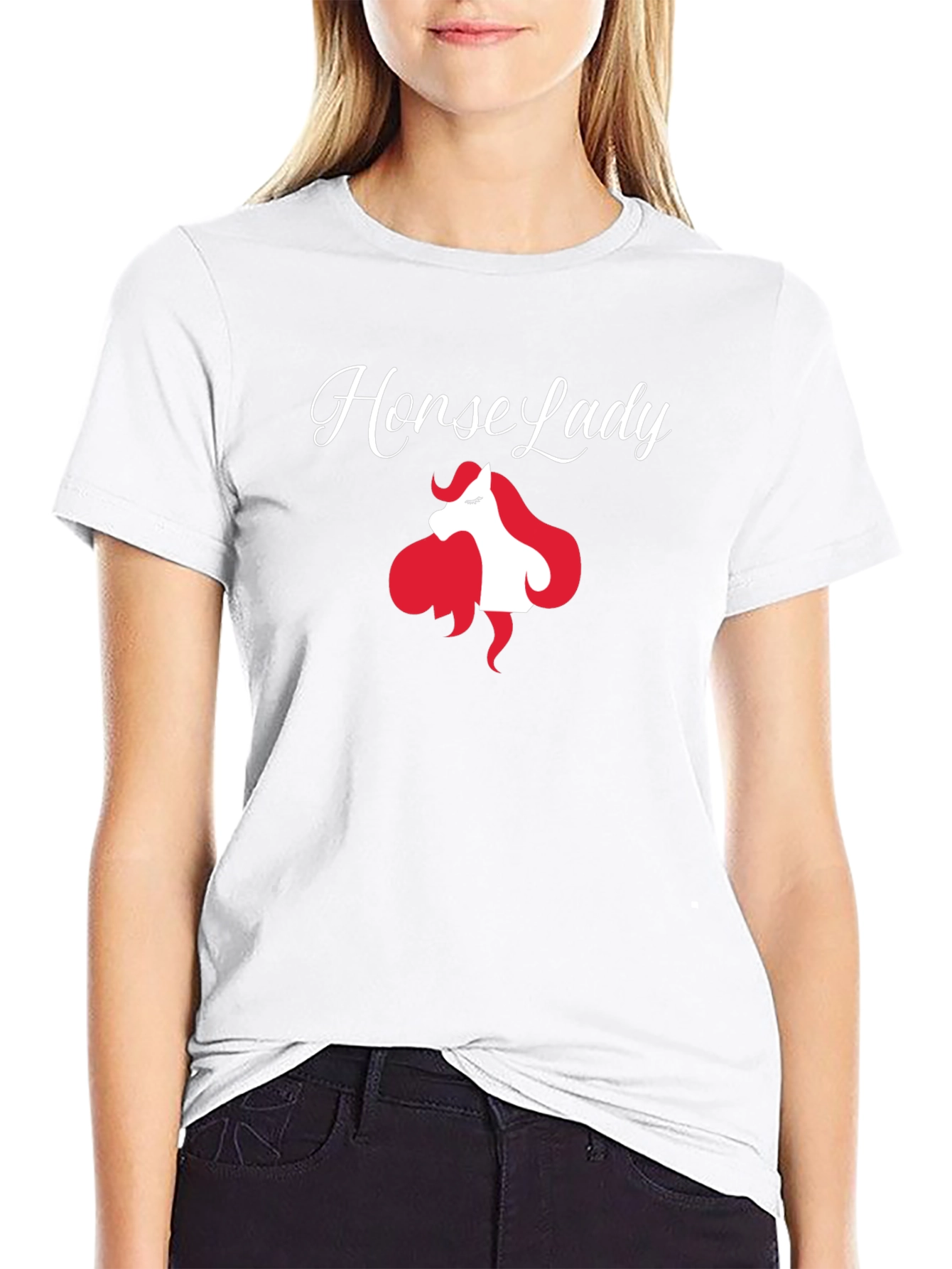 Horse Lady T-Shirt - Equestrian Gift
