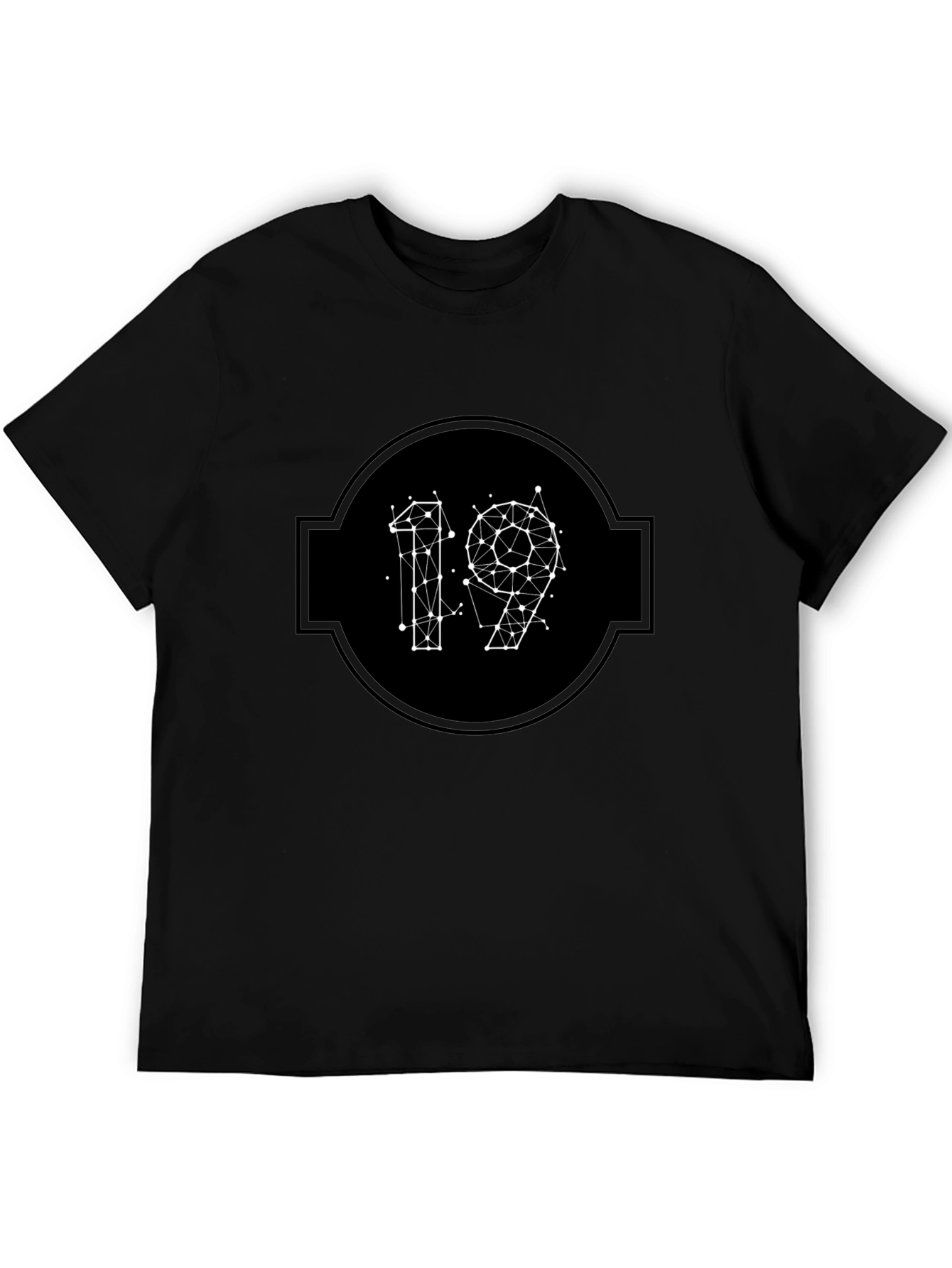 Abstract 19 Graphic Tee - Black