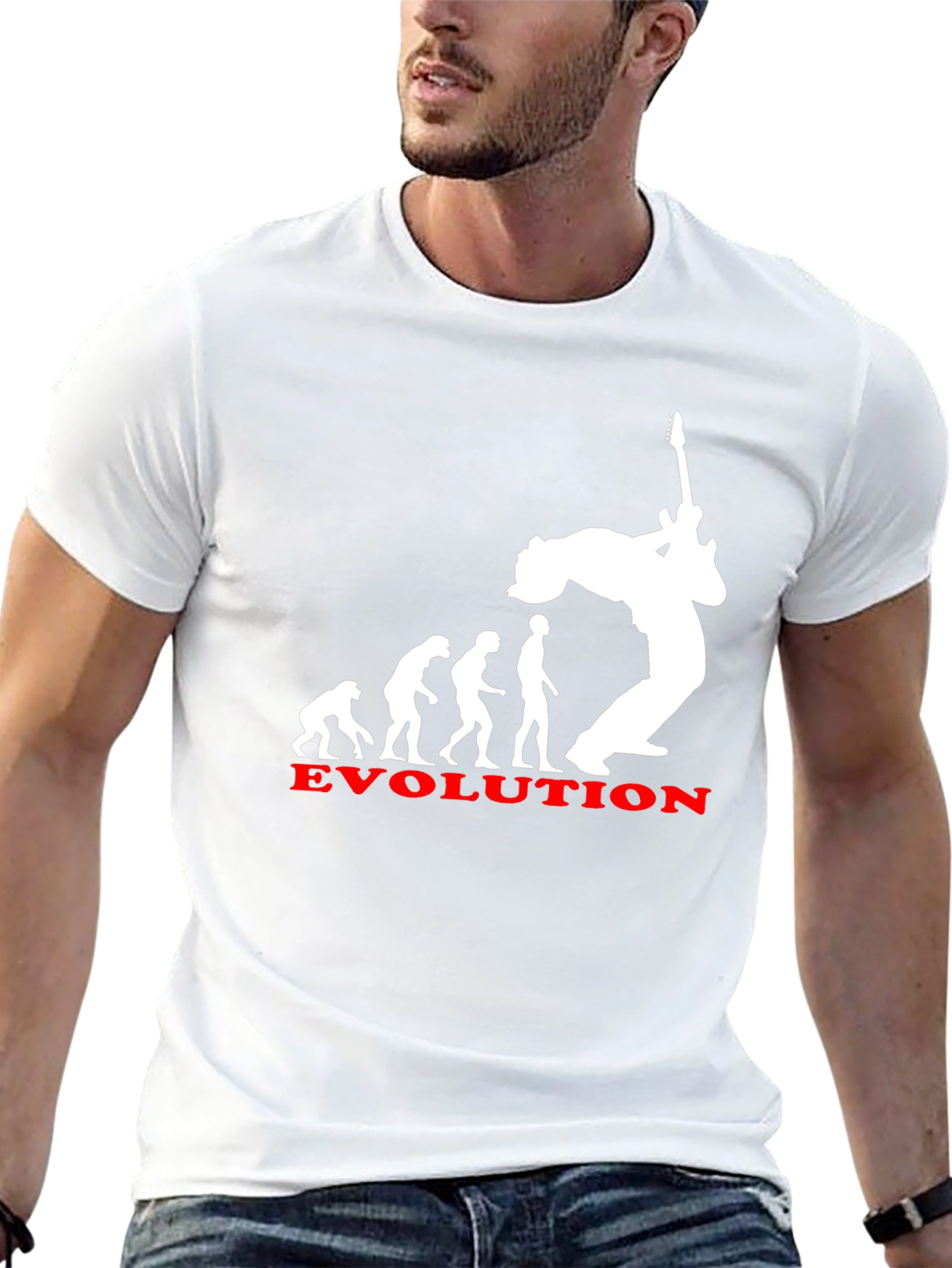 Evolution of Rock T-Shirt - Black Cotton Tee