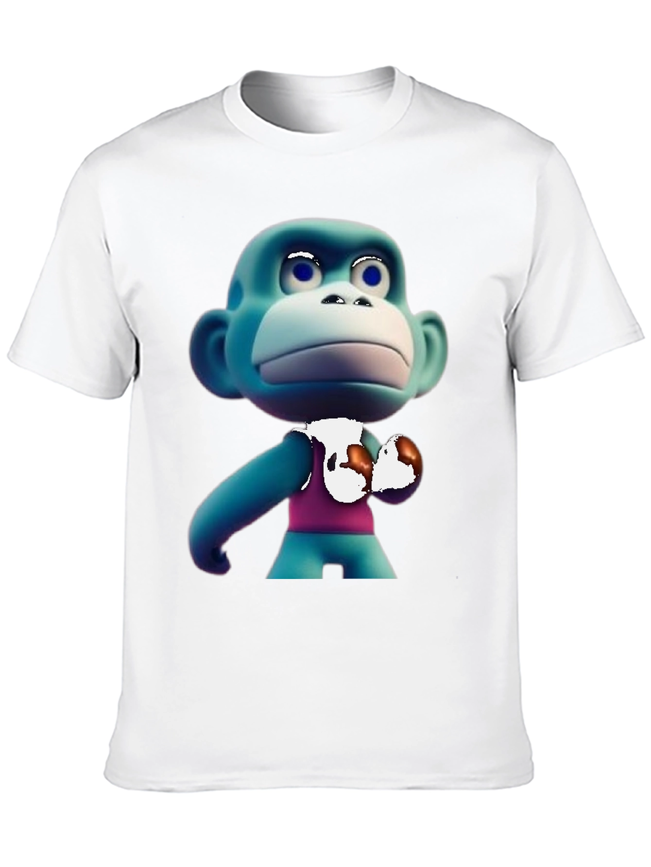 Cartoon Monkey Boxer T-Shirt