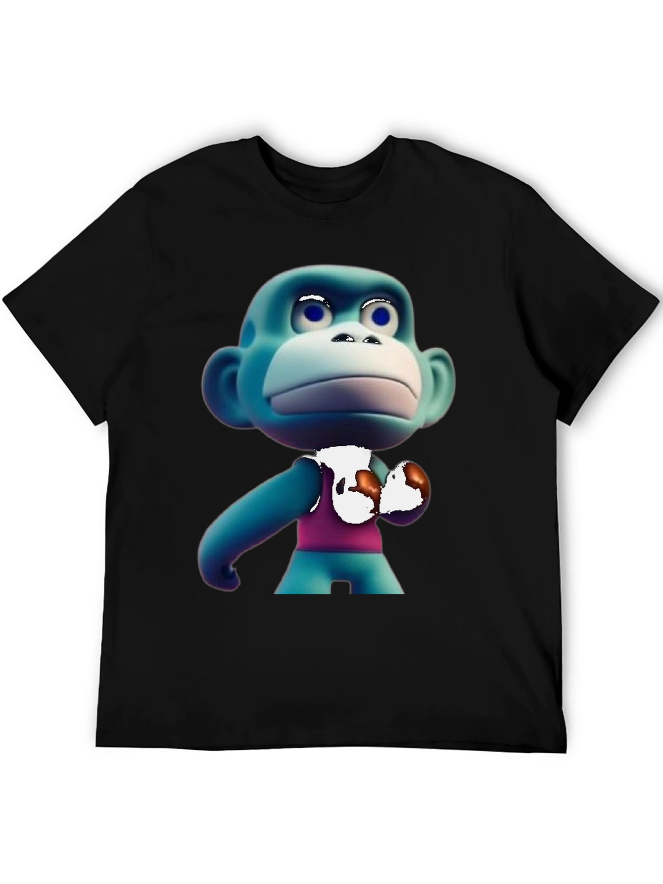 Cartoon Monkey Boxer T-Shirt