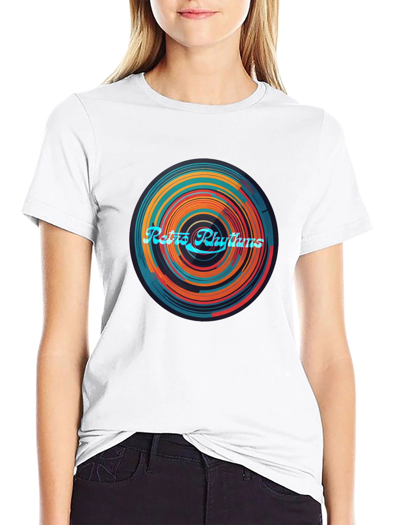 Retro Rhythms Graphic Tee - Music Lovers T-Shirt