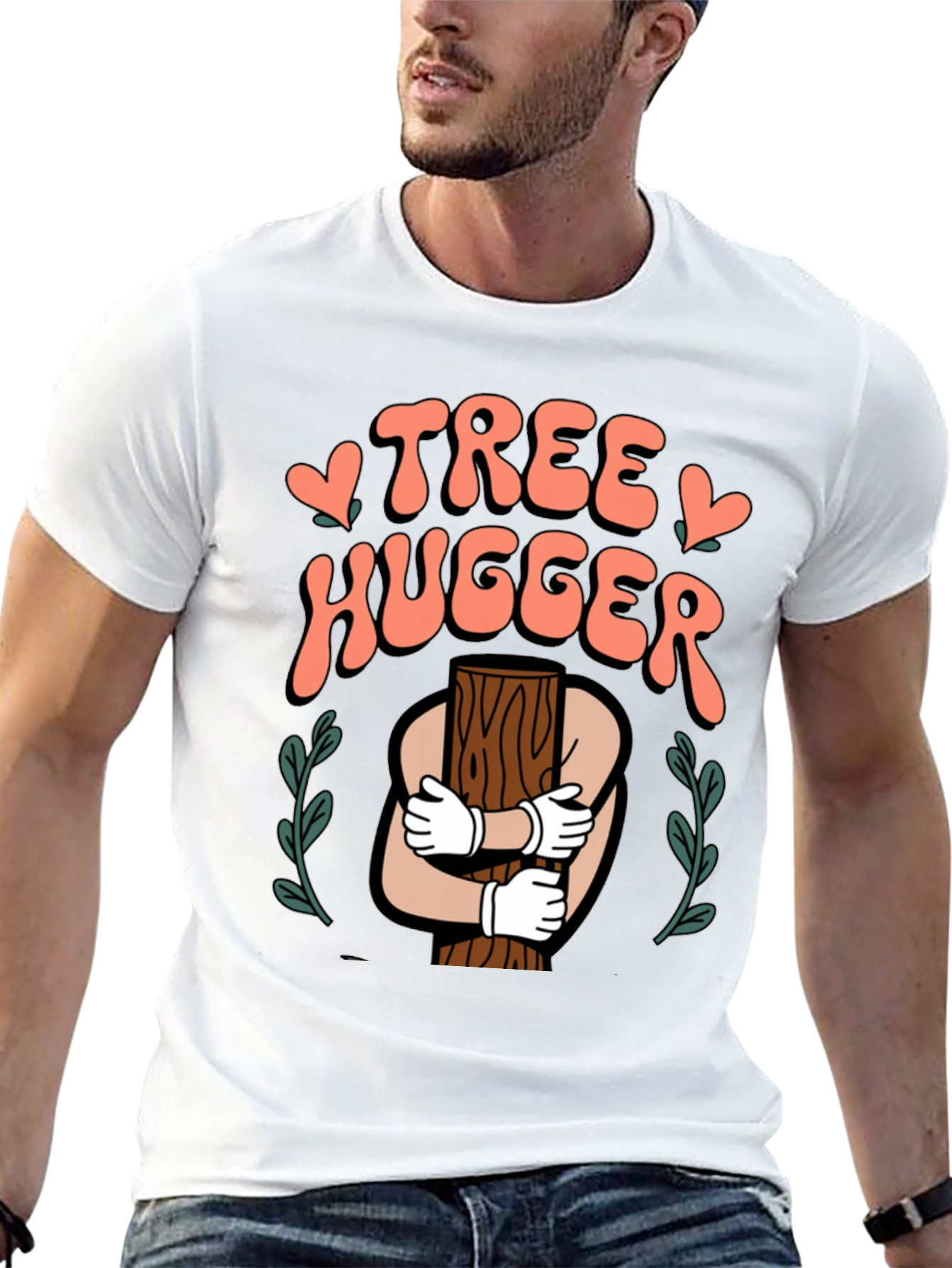 Tree Hugger Graphic T-Shirt - Nature Lover Tee
