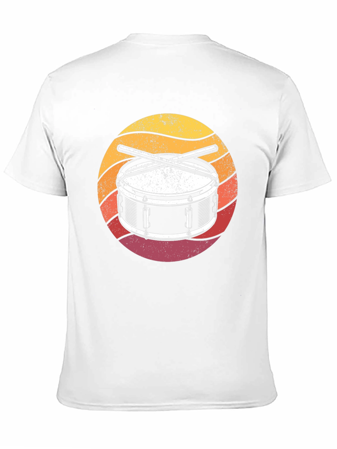 Drum Kit Sunset Graphic T-Shirt