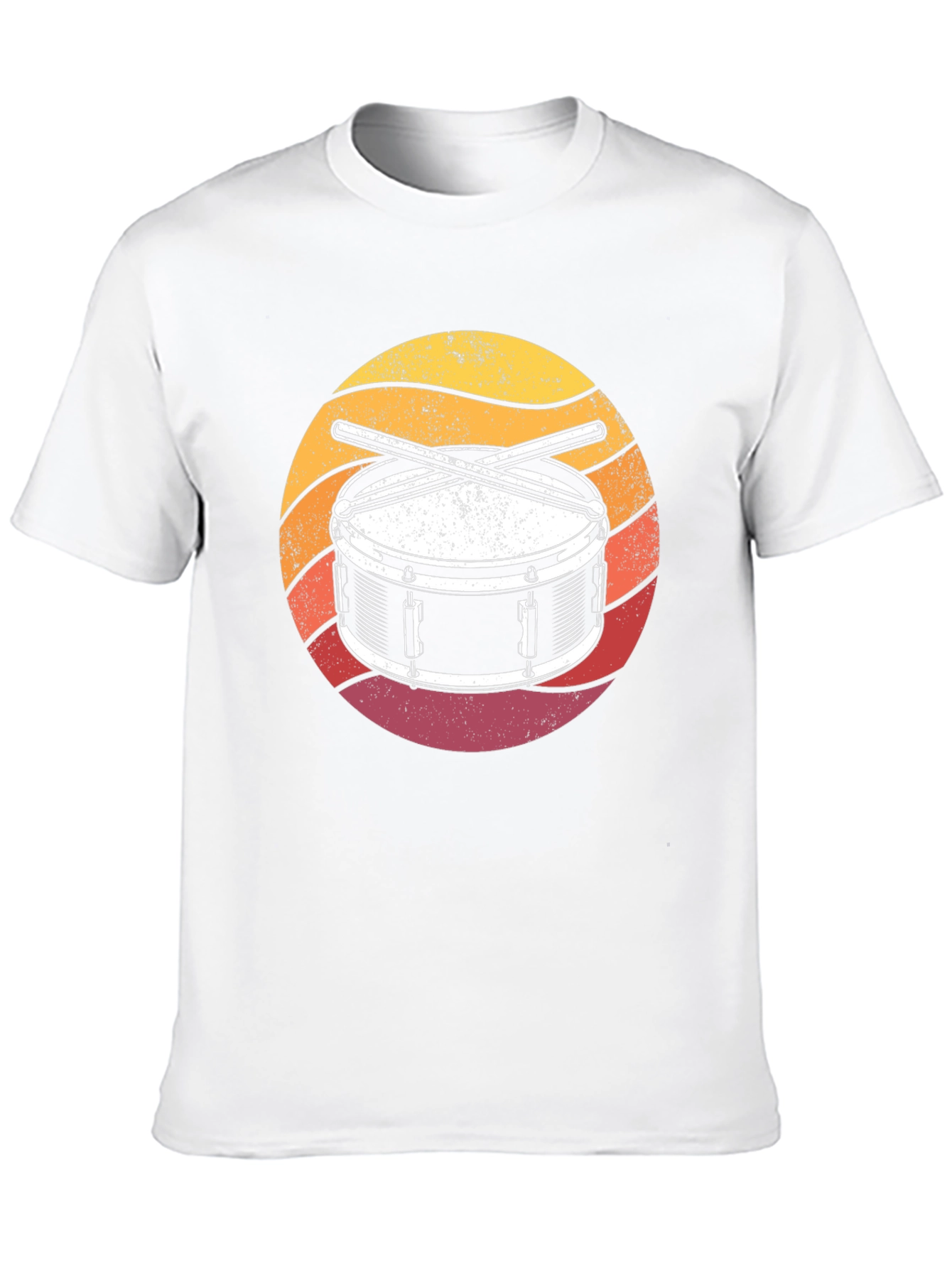 Drum Kit Sunset Graphic T-Shirt
