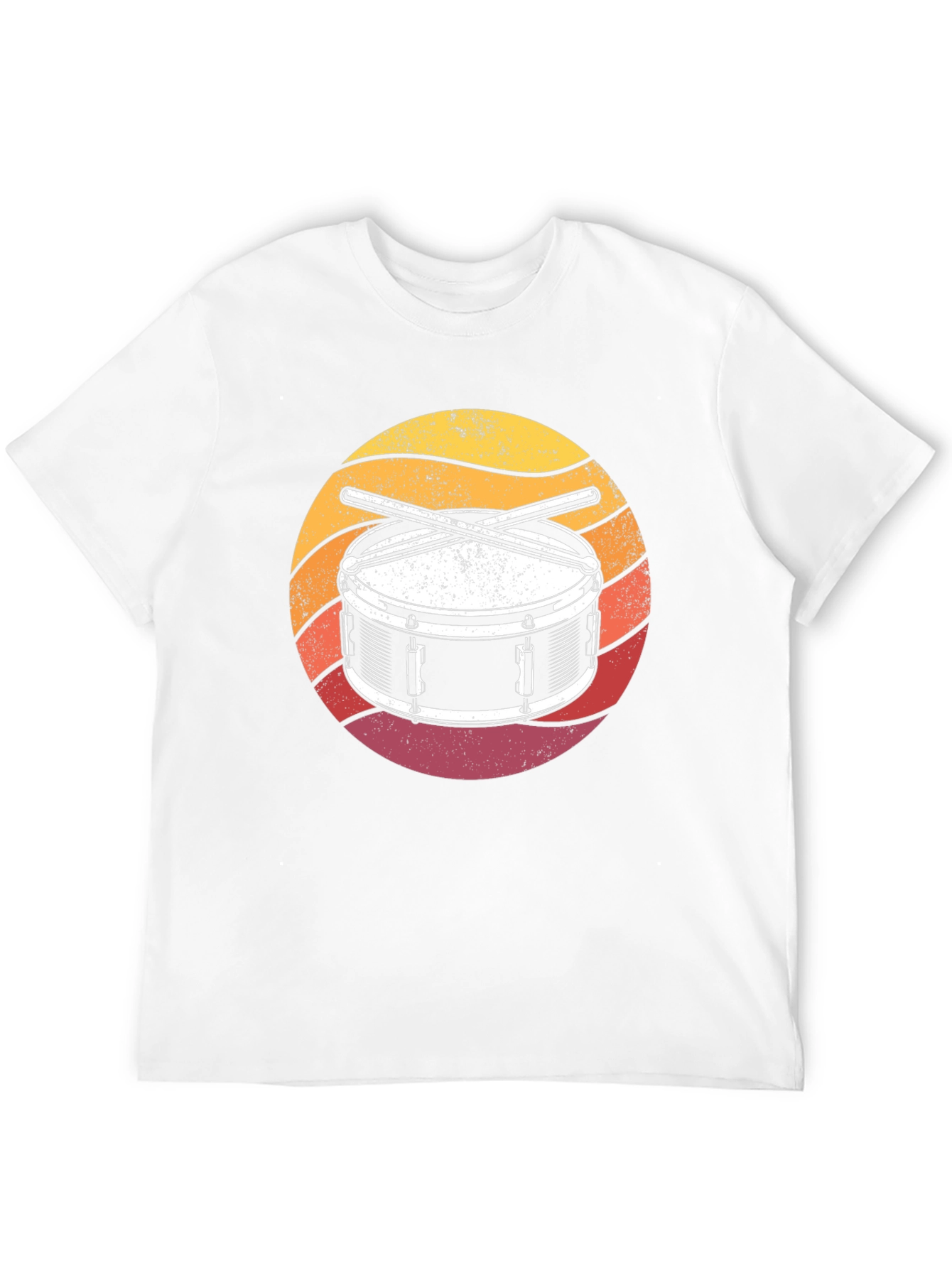 Drum Kit Sunset Graphic T-Shirt