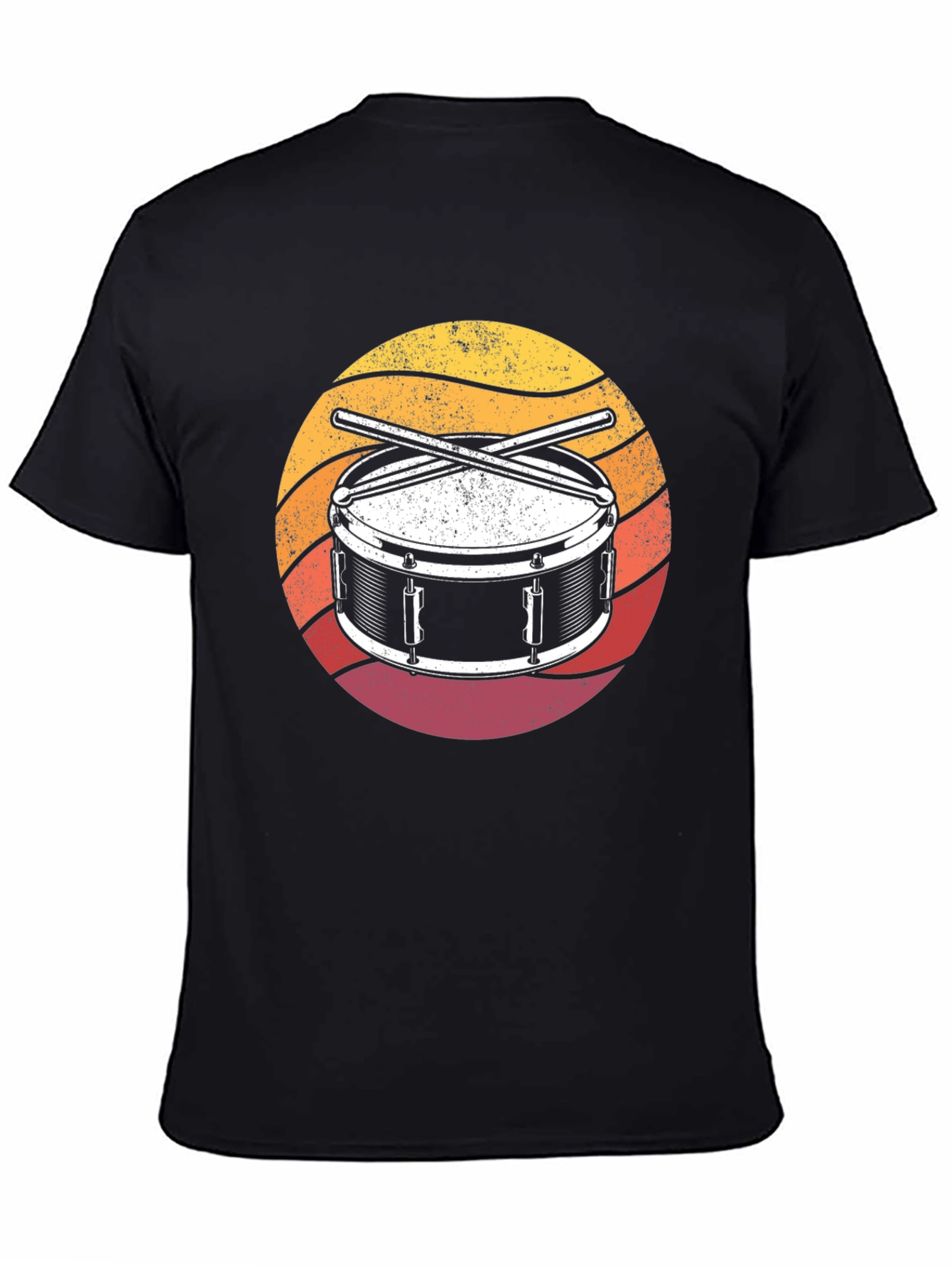 Drum Kit Sunset Graphic T-Shirt