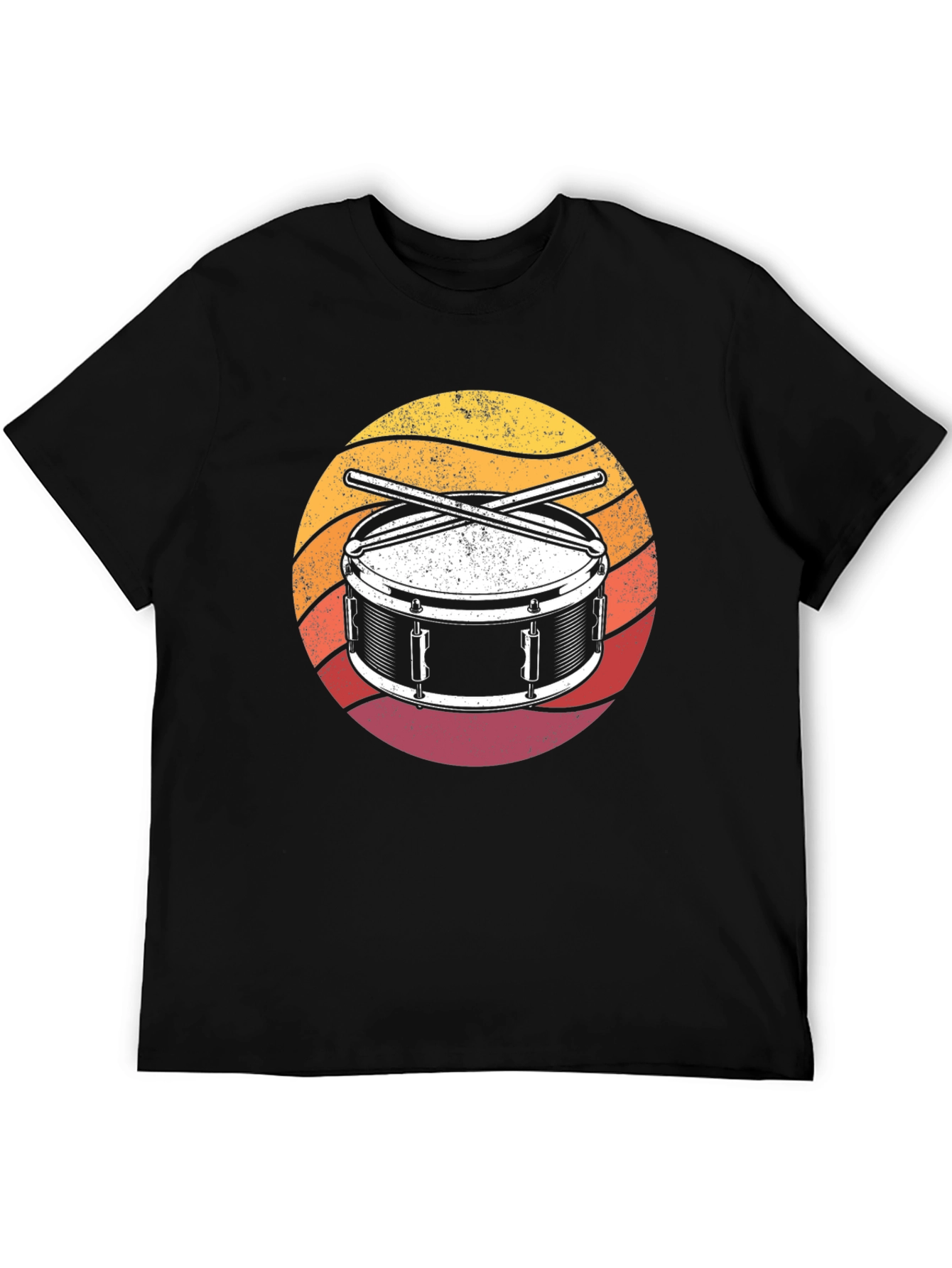 Drum Kit Sunset Graphic T-Shirt