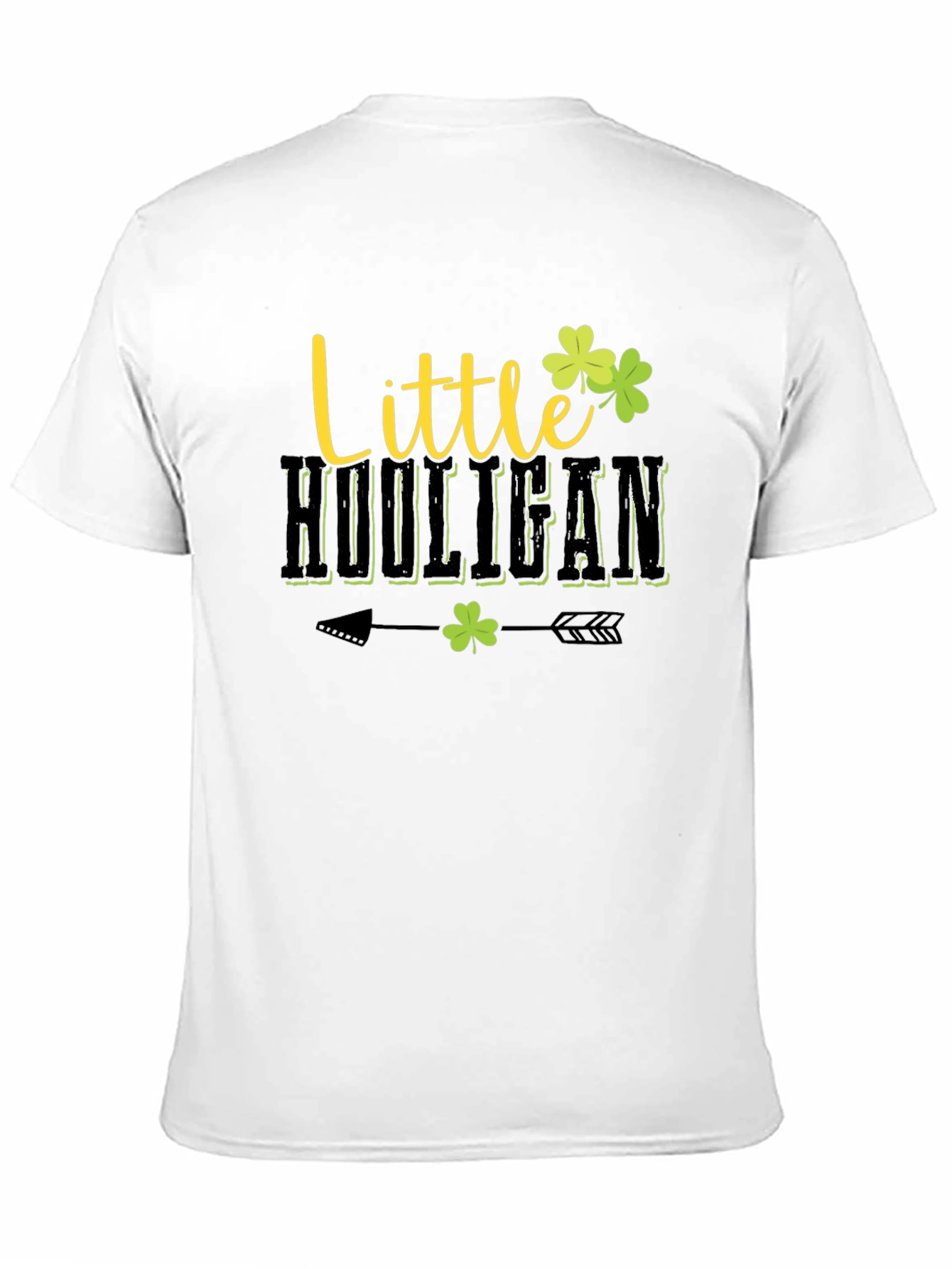 Little Hooligan St. Patricks Day Black T-Shirt