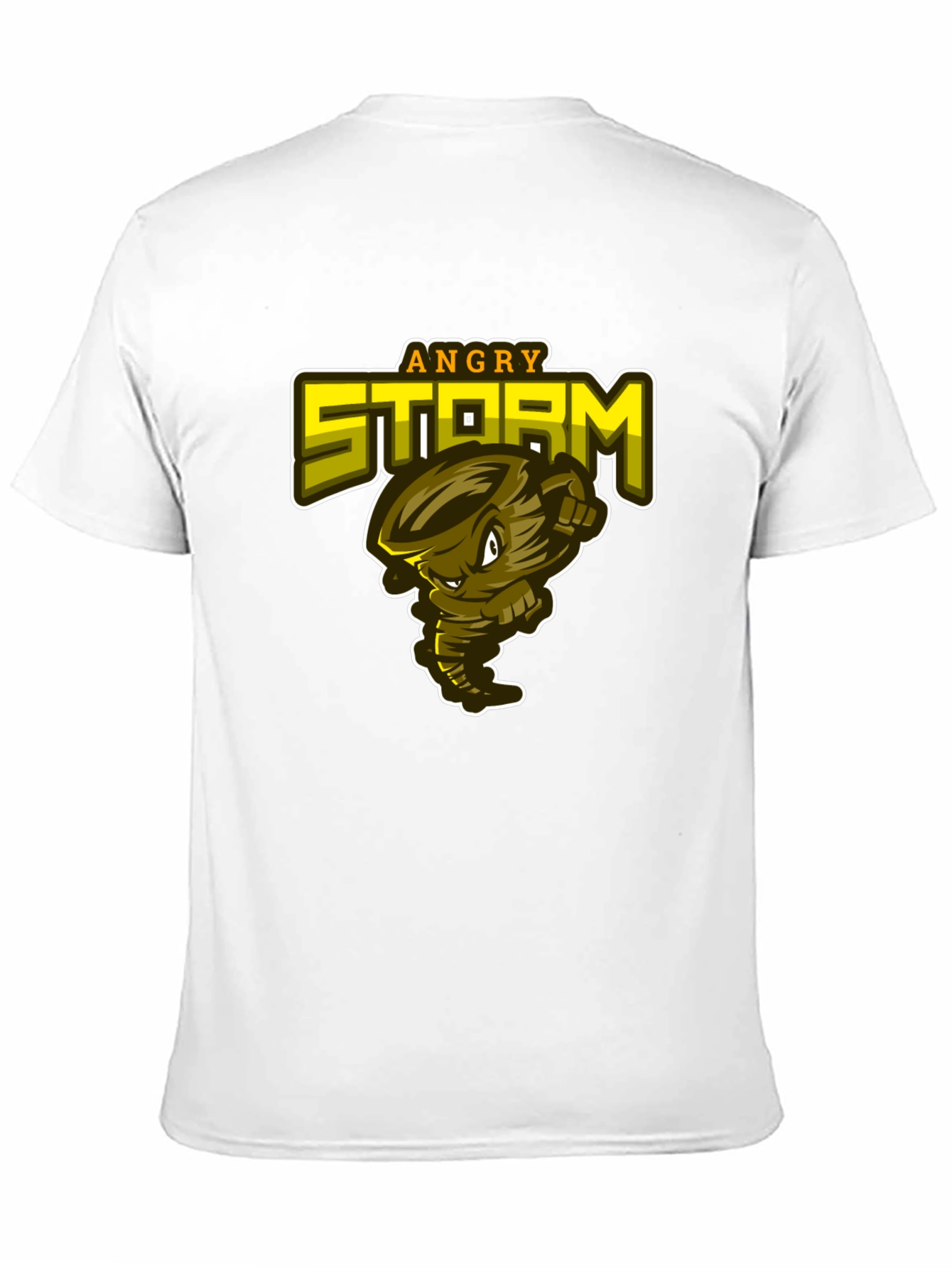 Angry Storm Graphic Print Mens Black T-Shirt