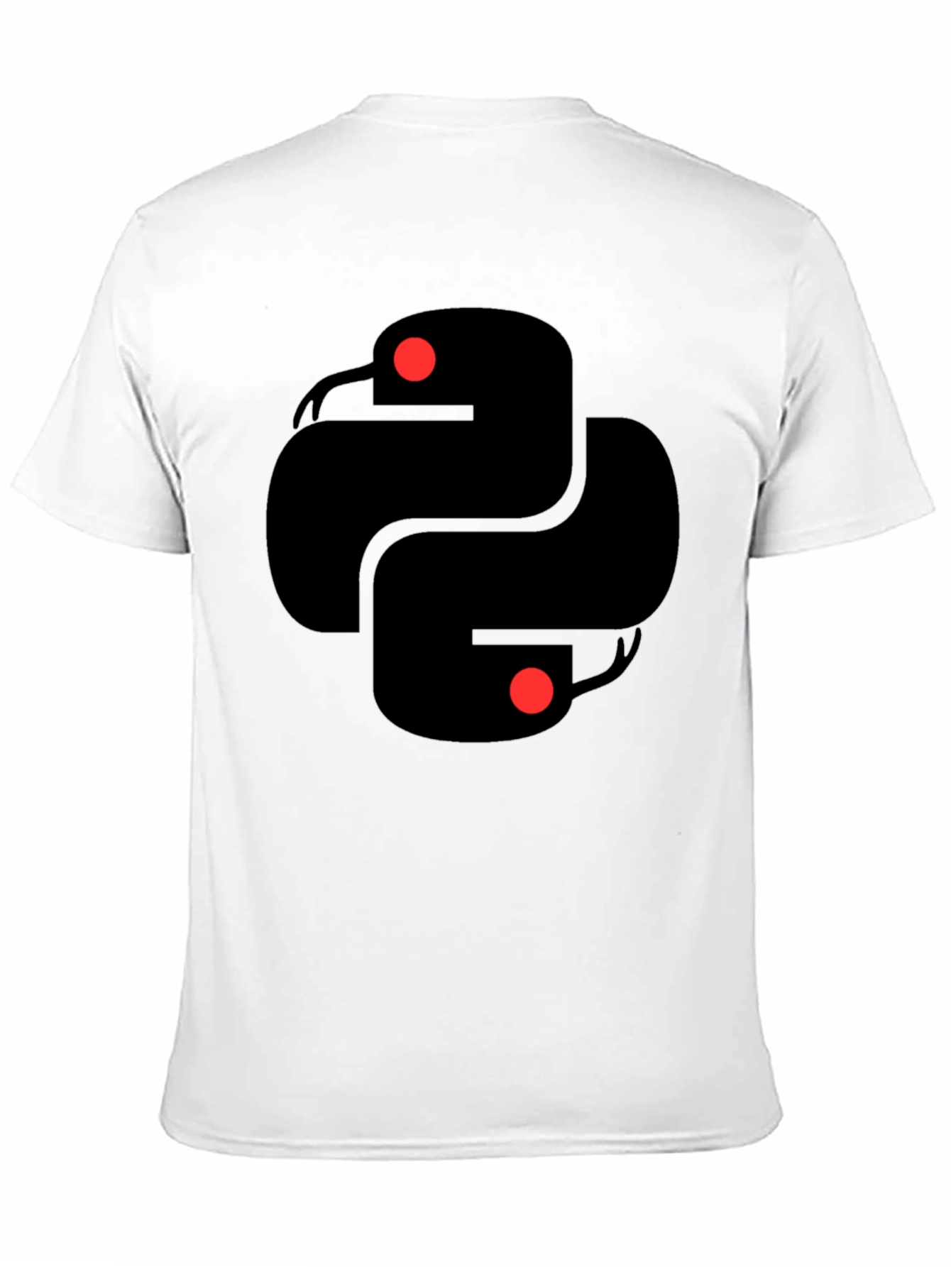 Python Snake Logo Black T-Shirt
