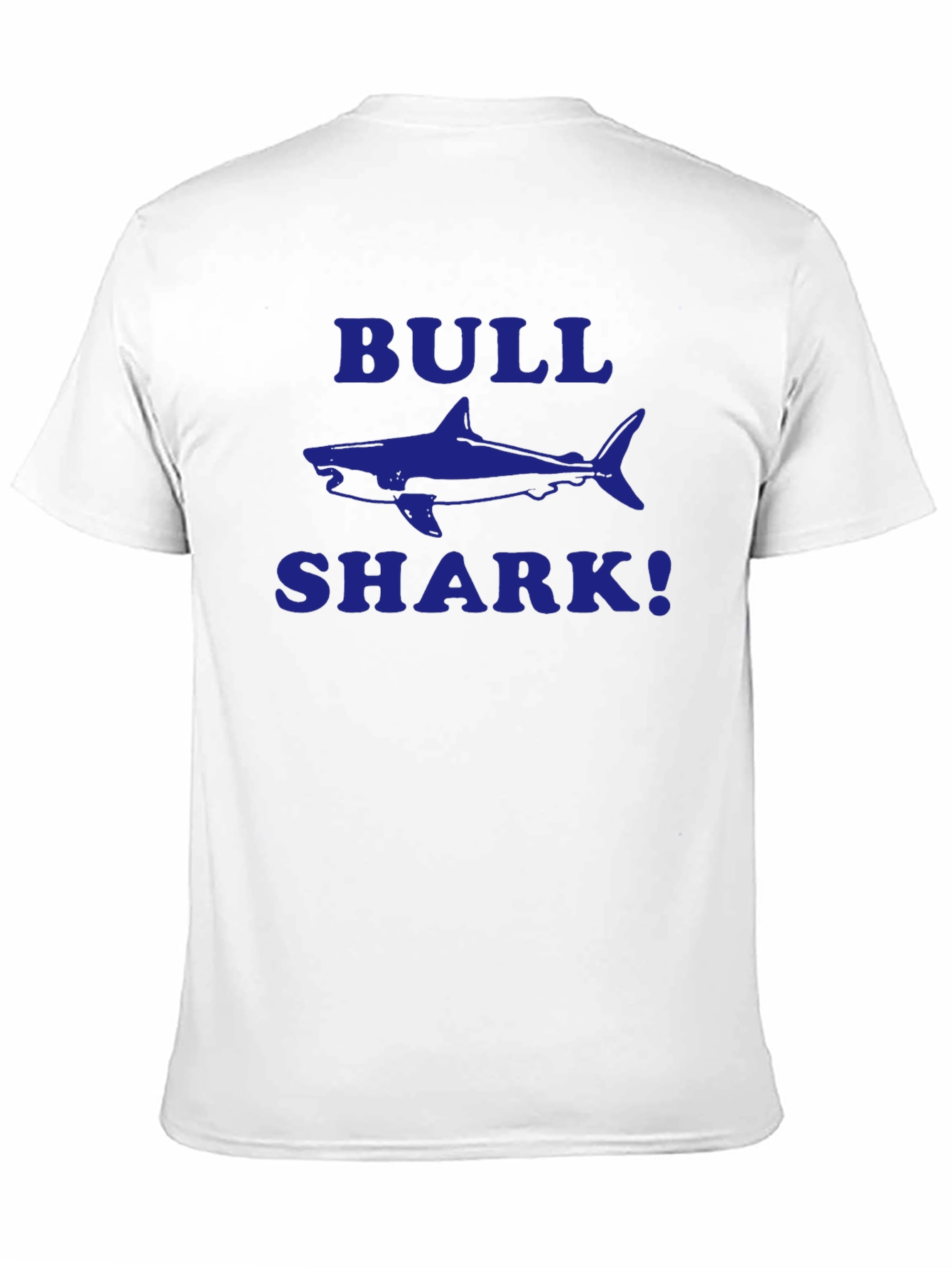 Bull Shark Graphic T-Shirt - Blue Print on Black