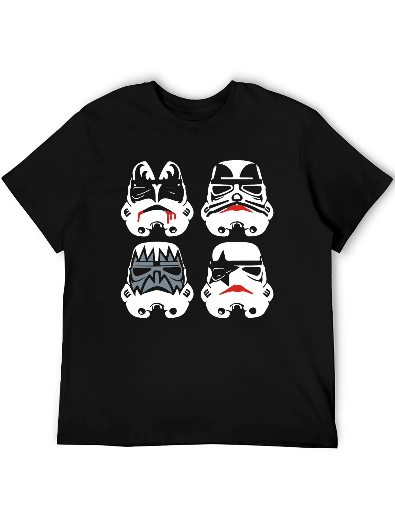 Stormtrooper Mashup Graphic Tee - Black Cotton Blend