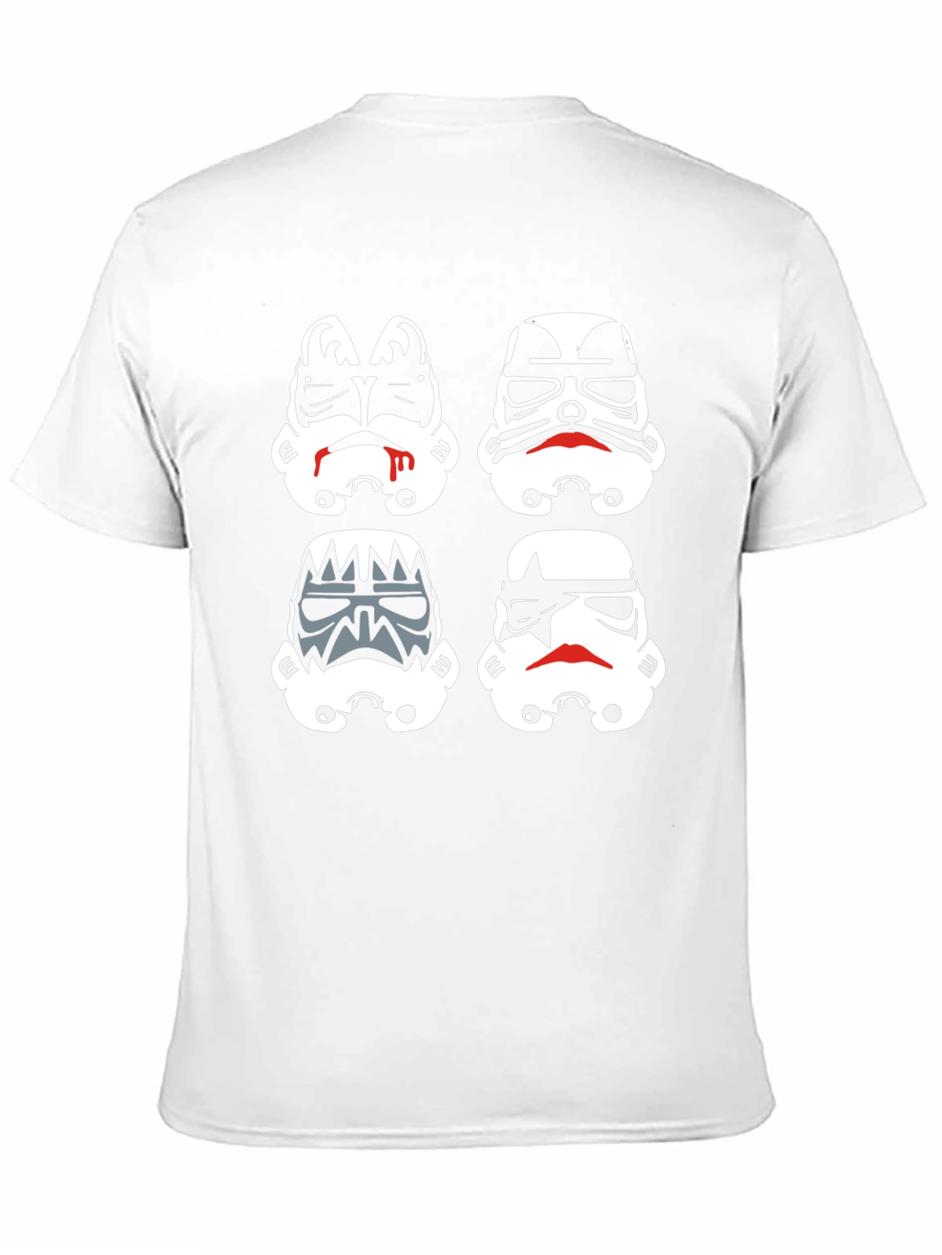 Stormtrooper Mashup Graphic Tee - Black Cotton Blend