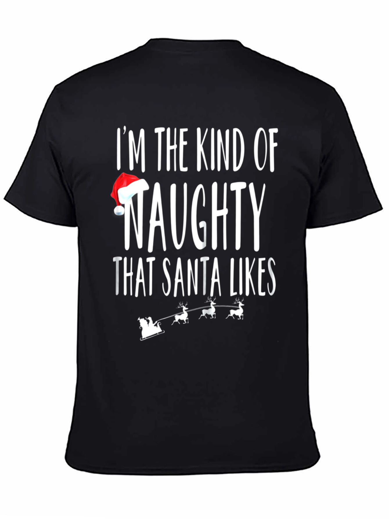Naughty Santa Likes T-Shirt - Festive Holiday Apparel