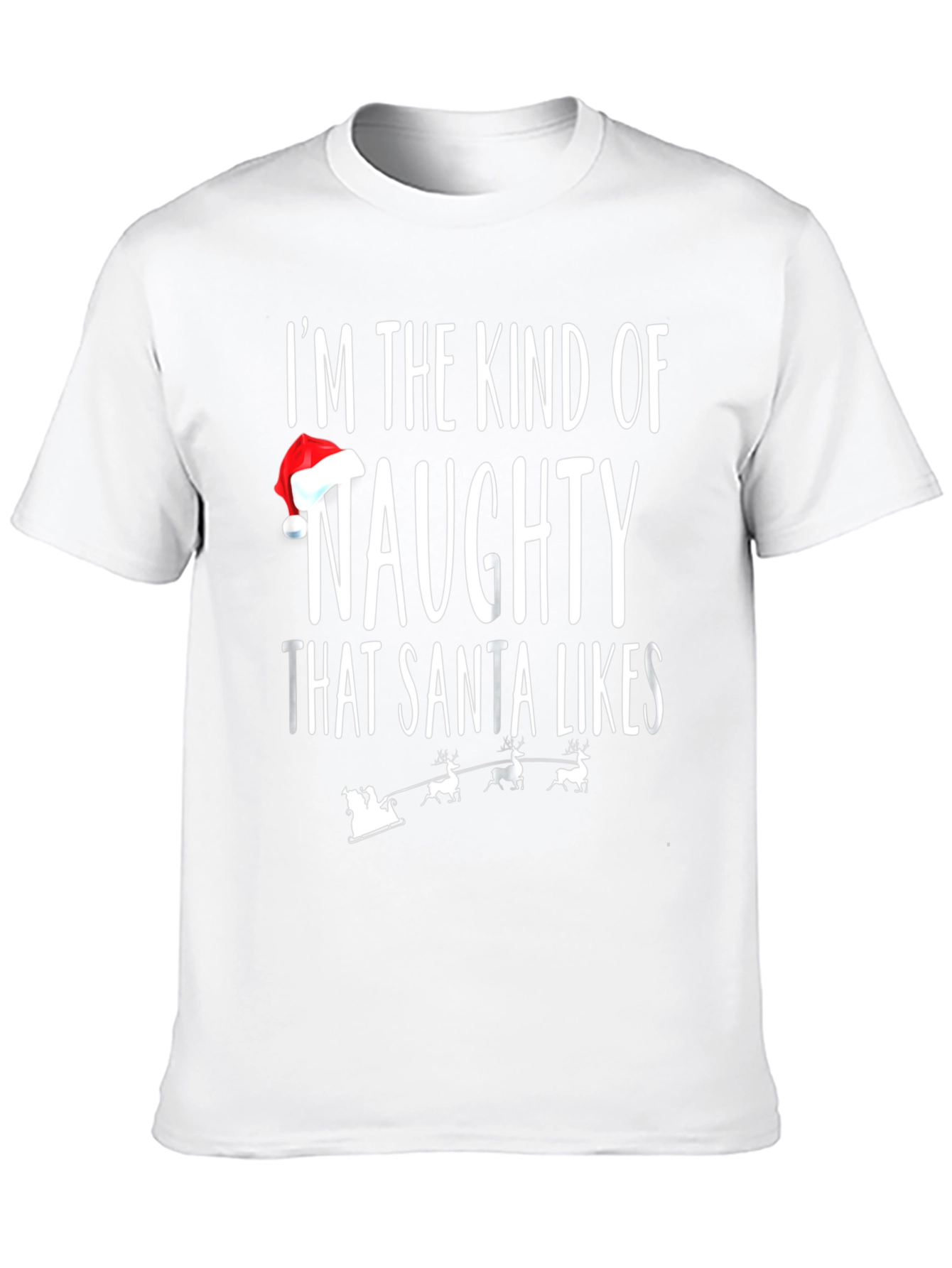 Naughty Santa Likes T-Shirt - Festive Holiday Apparel