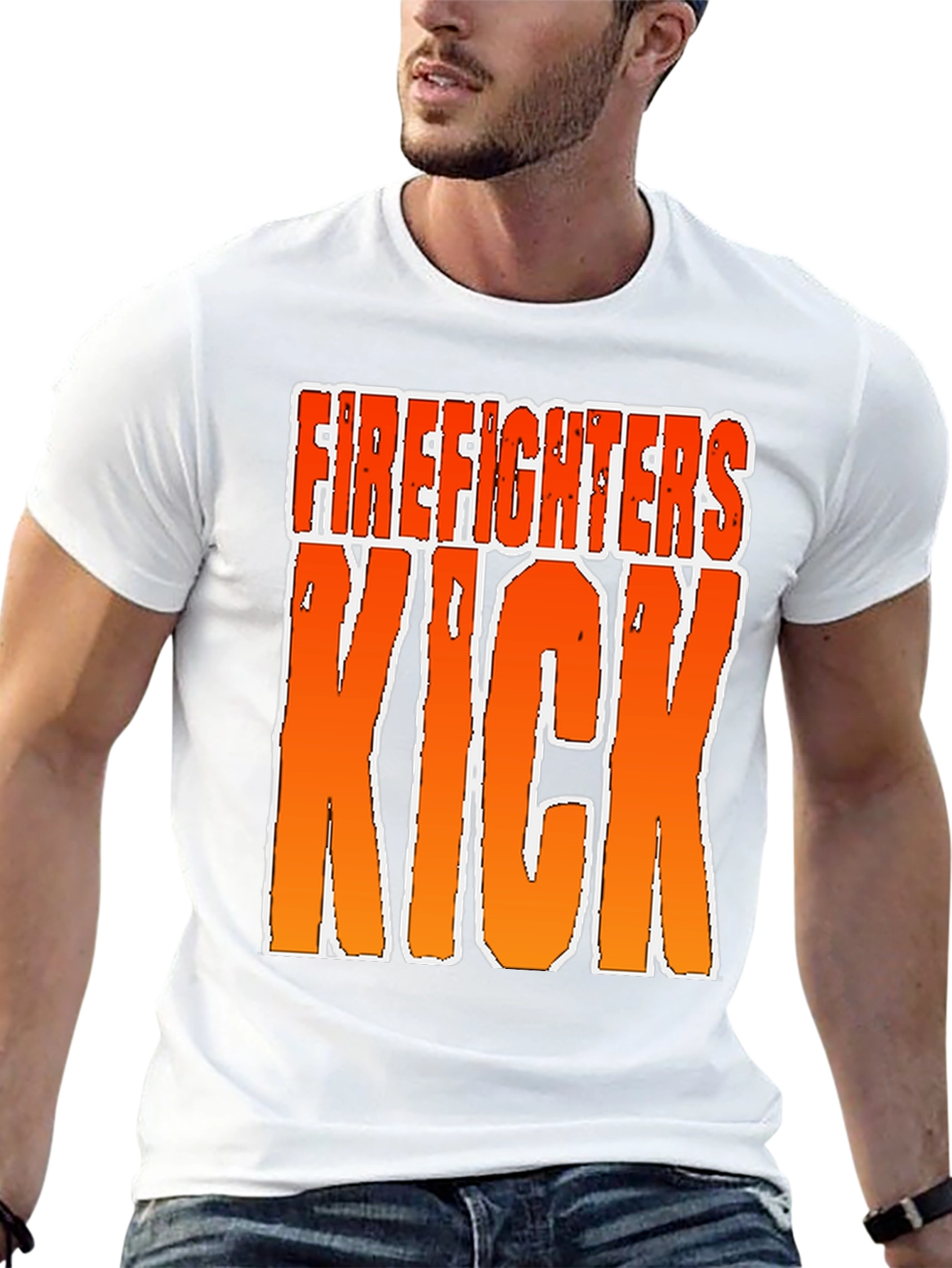 Firefighters Kick T-Shirt - Bold Graphic Tee