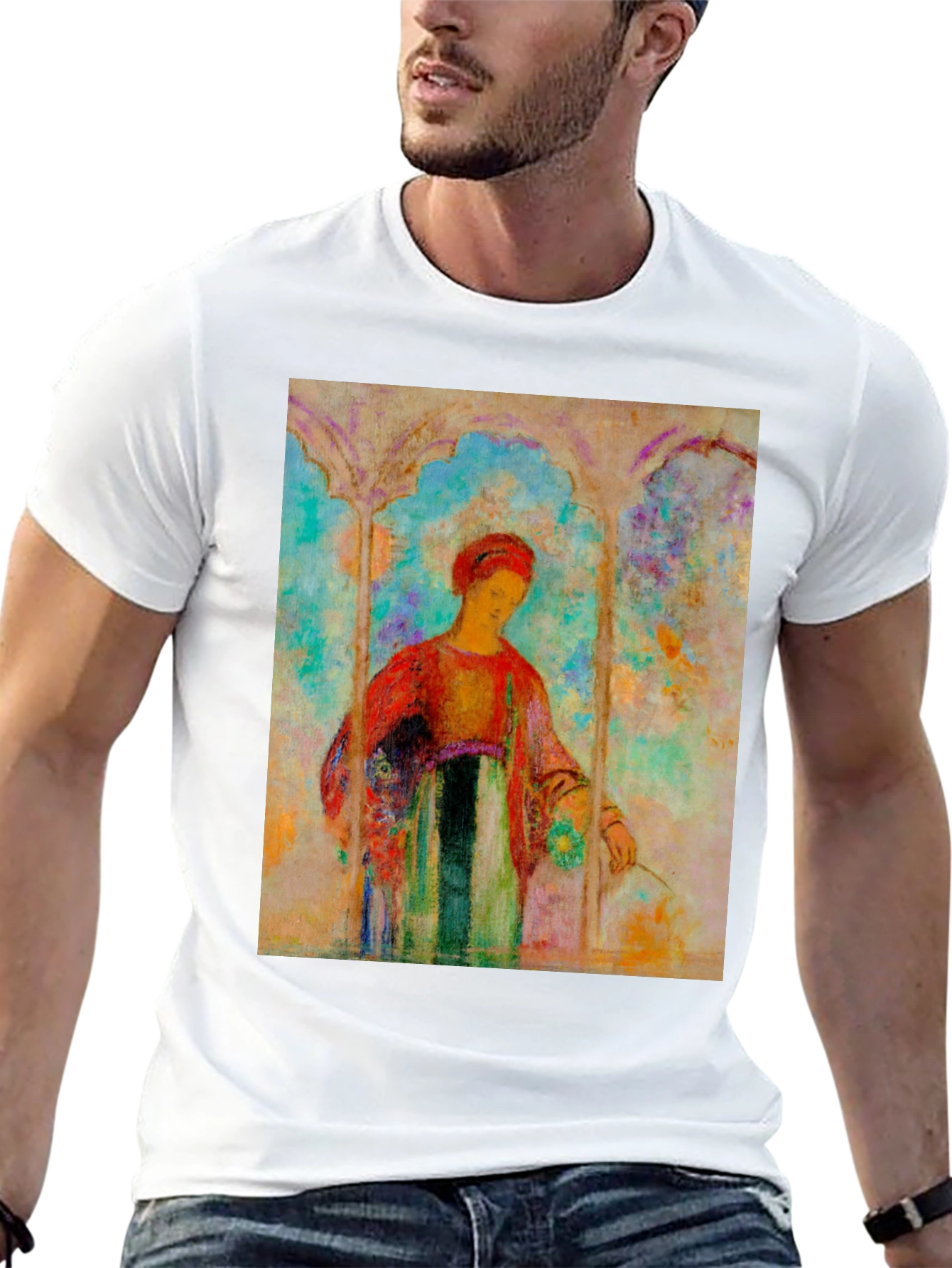 Artistic Woman Portrait T-Shirt - Unique Design