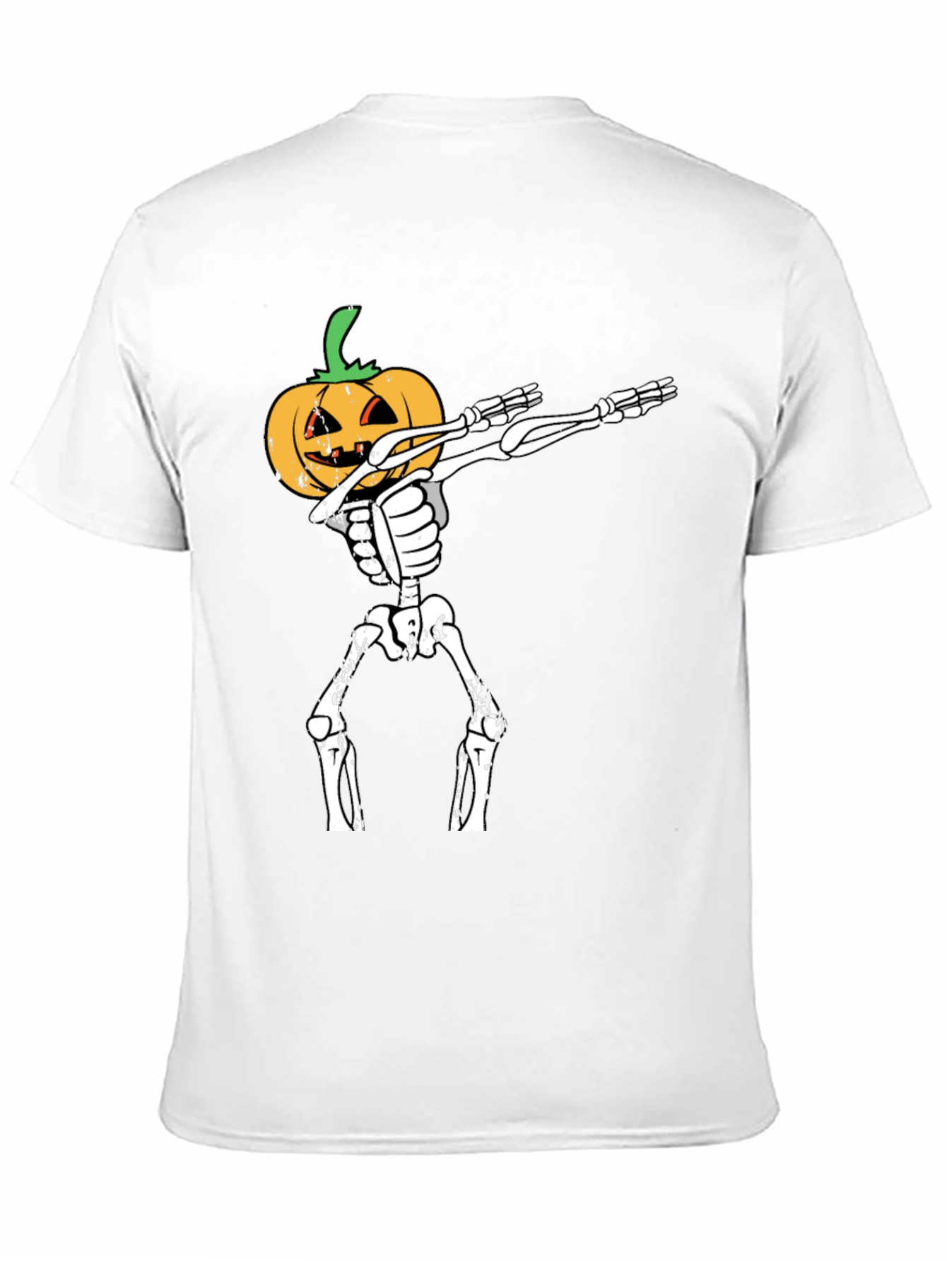 Halloween Pumpkin Skeleton Dab T-Shirt
