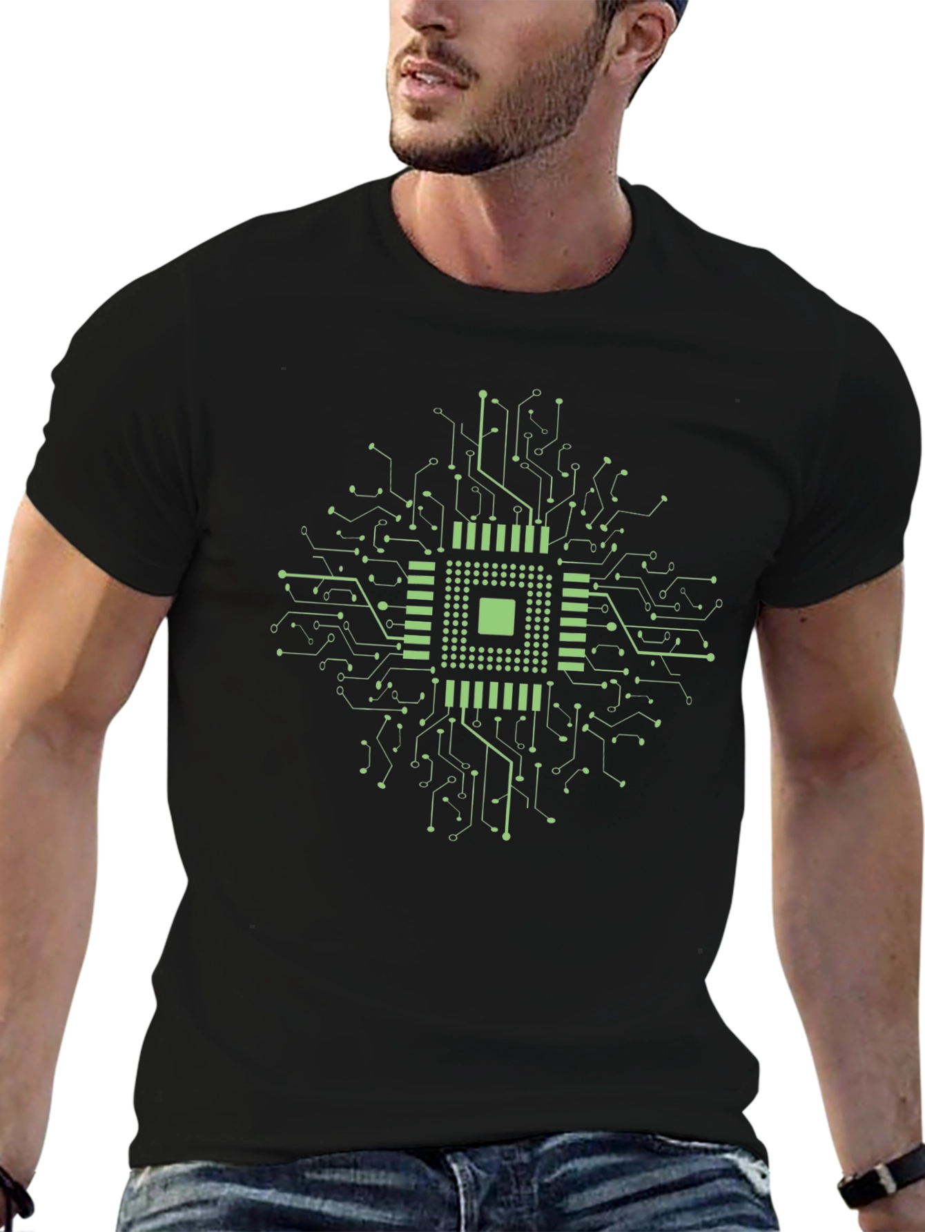 Circuit Board Graphic Tee - Geek Chic Style