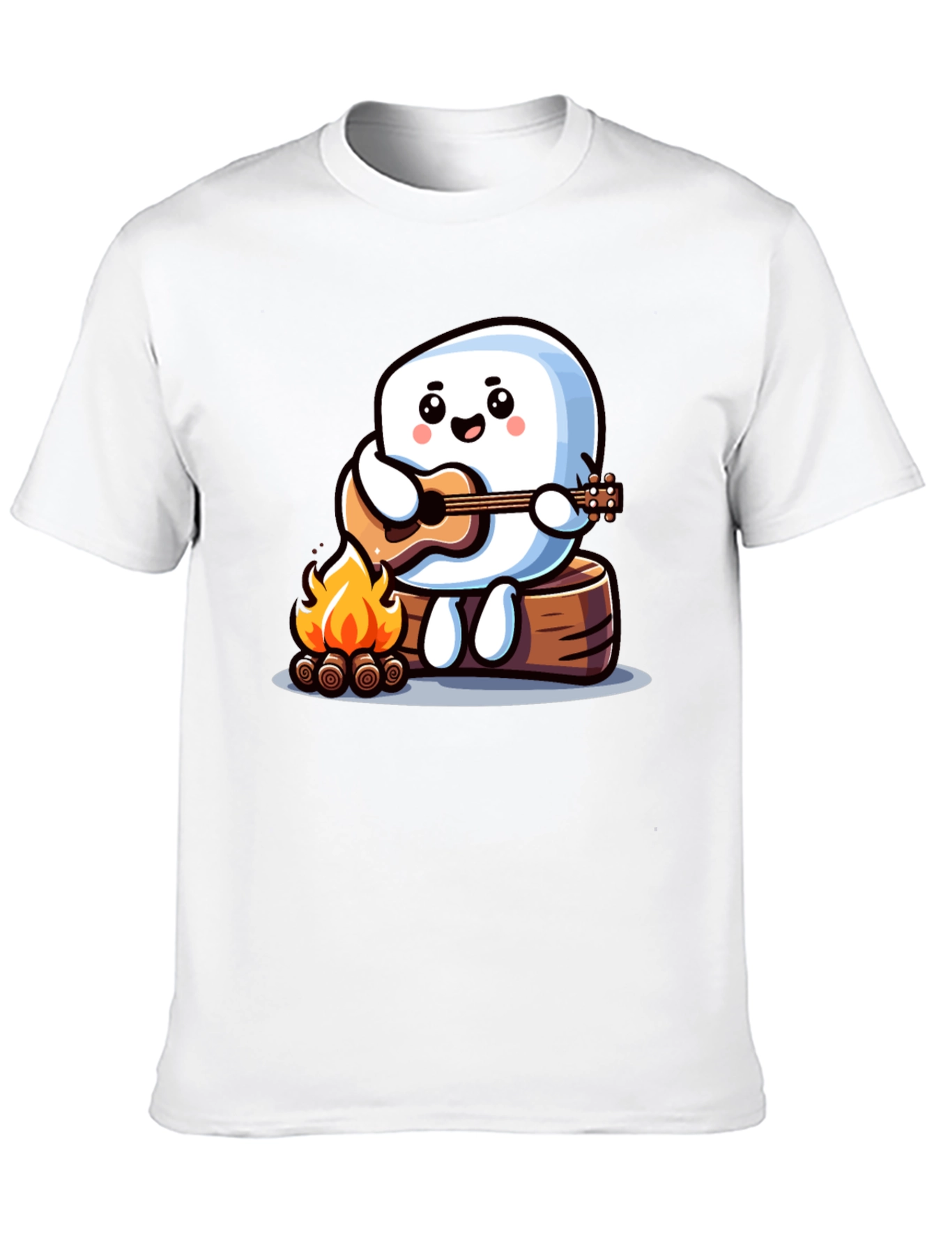 Campfire Marshmallow Musician T-Shirt