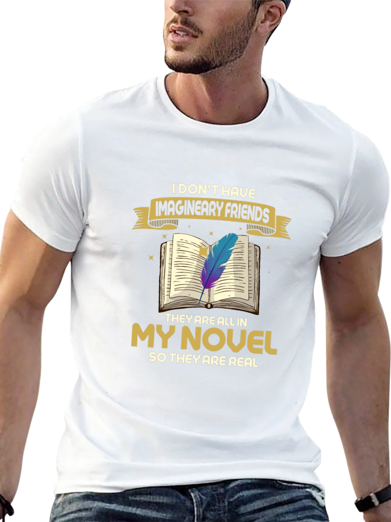 Book Lover T-Shirt: Imaginary Friends Novel Tee