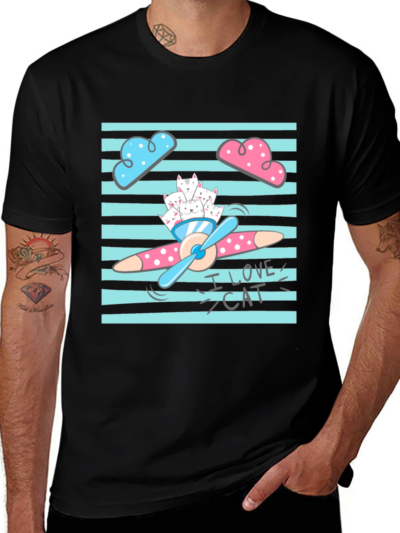 I Love Cats Graphic T-Shirt