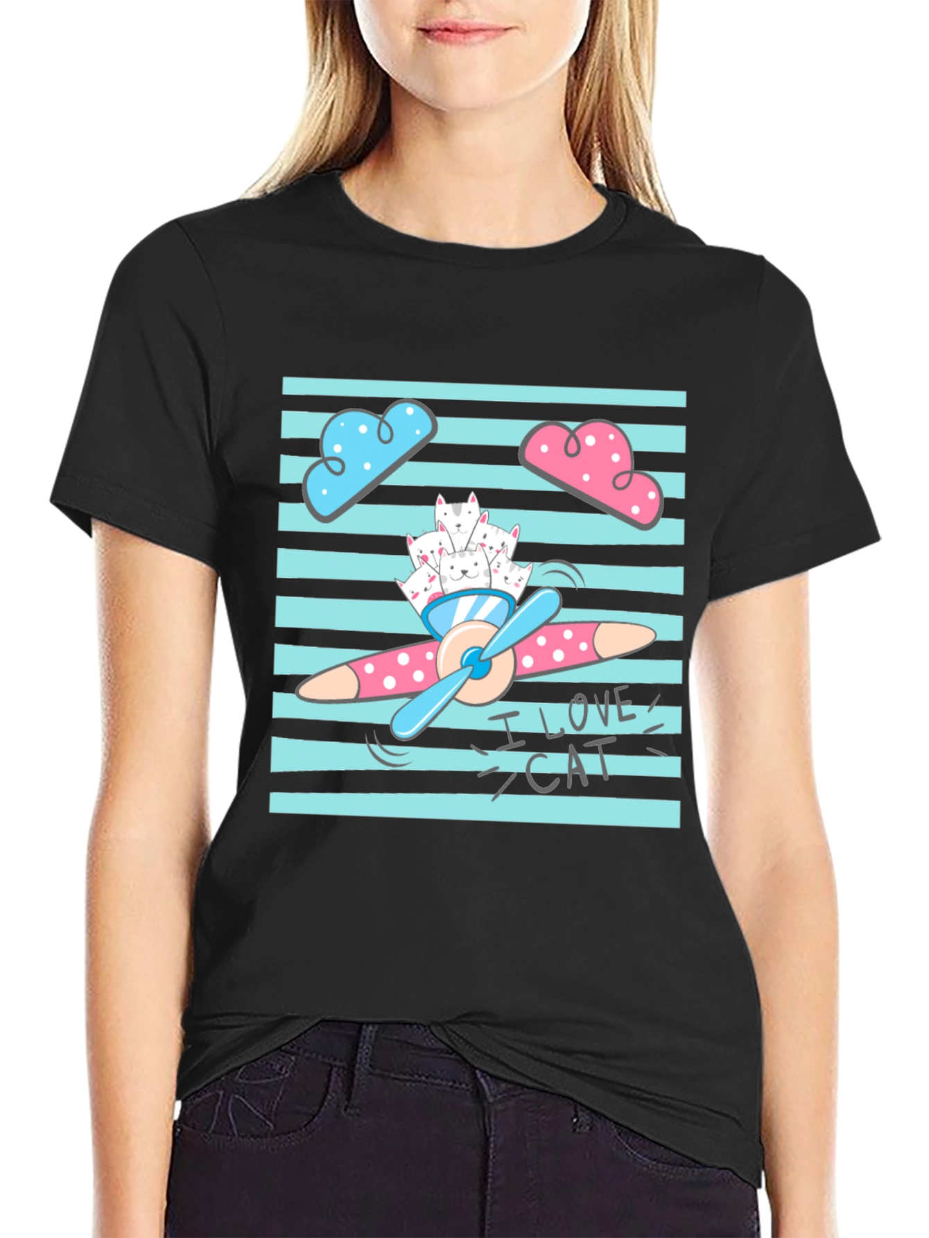 I Love Cats Graphic T-Shirt