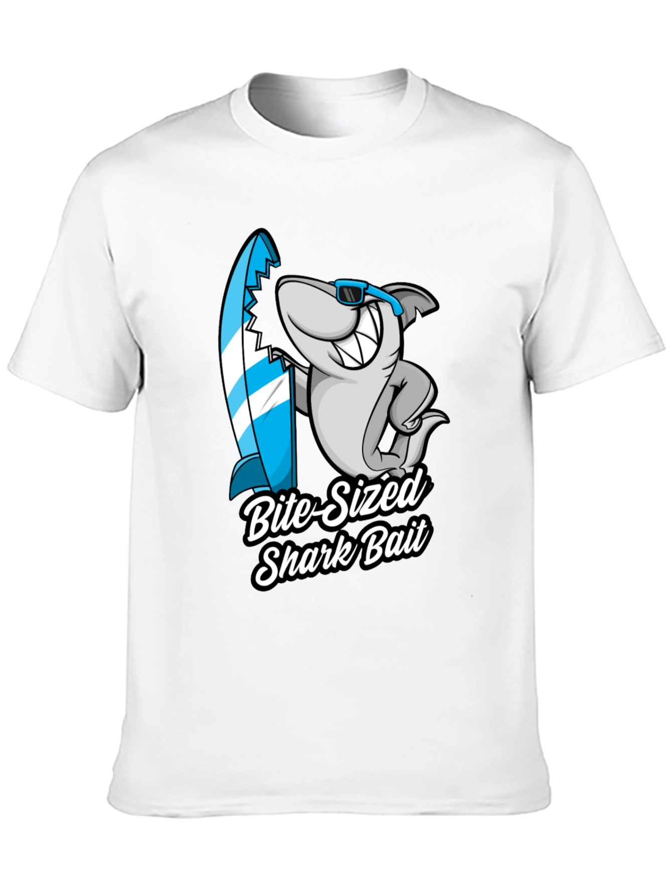 Bite-Sized Shark Bait Black T-Shirt