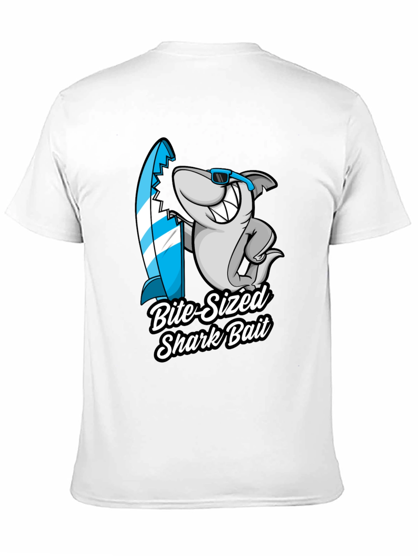 Bite-Sized Shark Bait Black T-Shirt