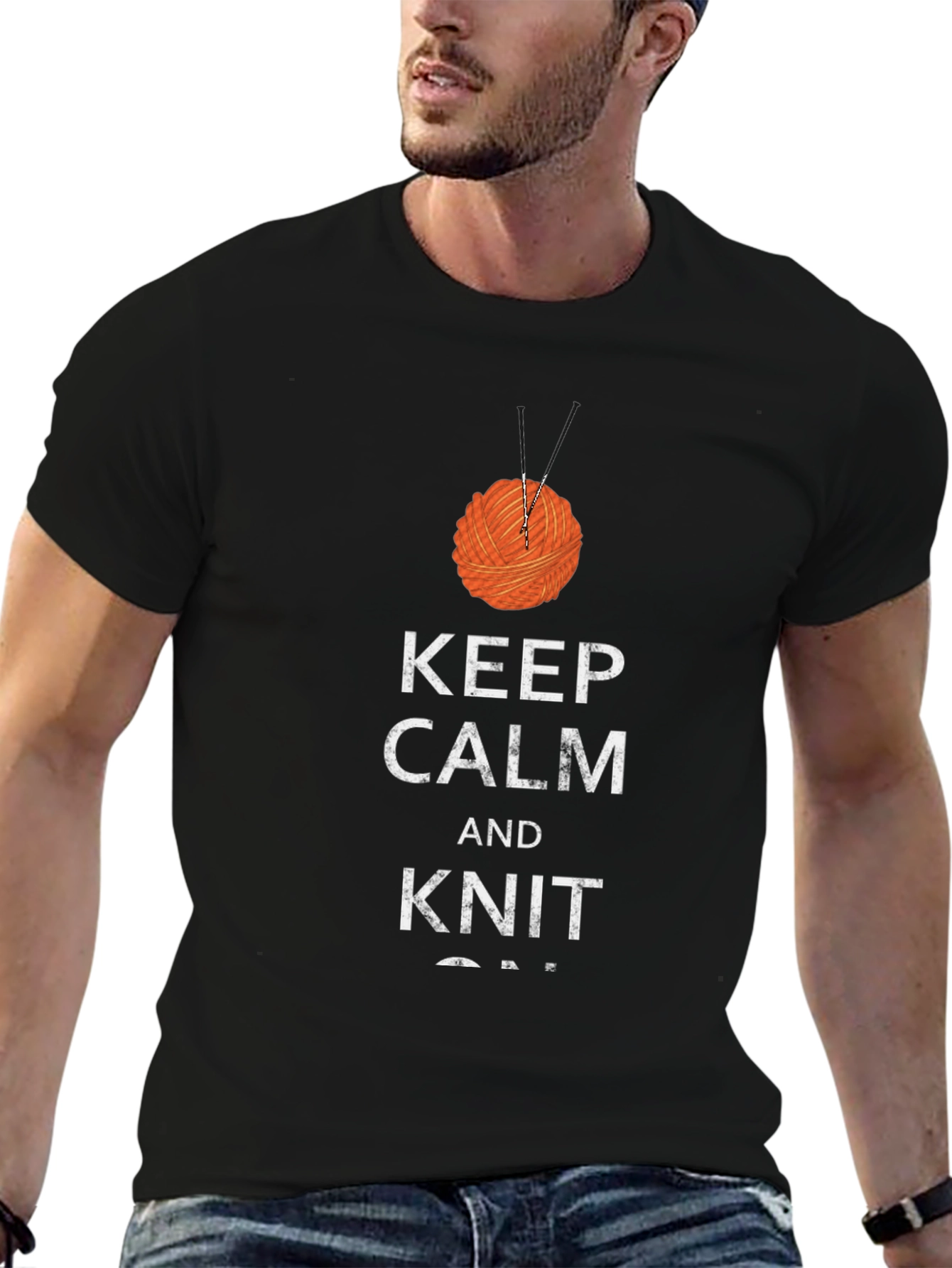 Keep Calm and Knit On T-Shirt