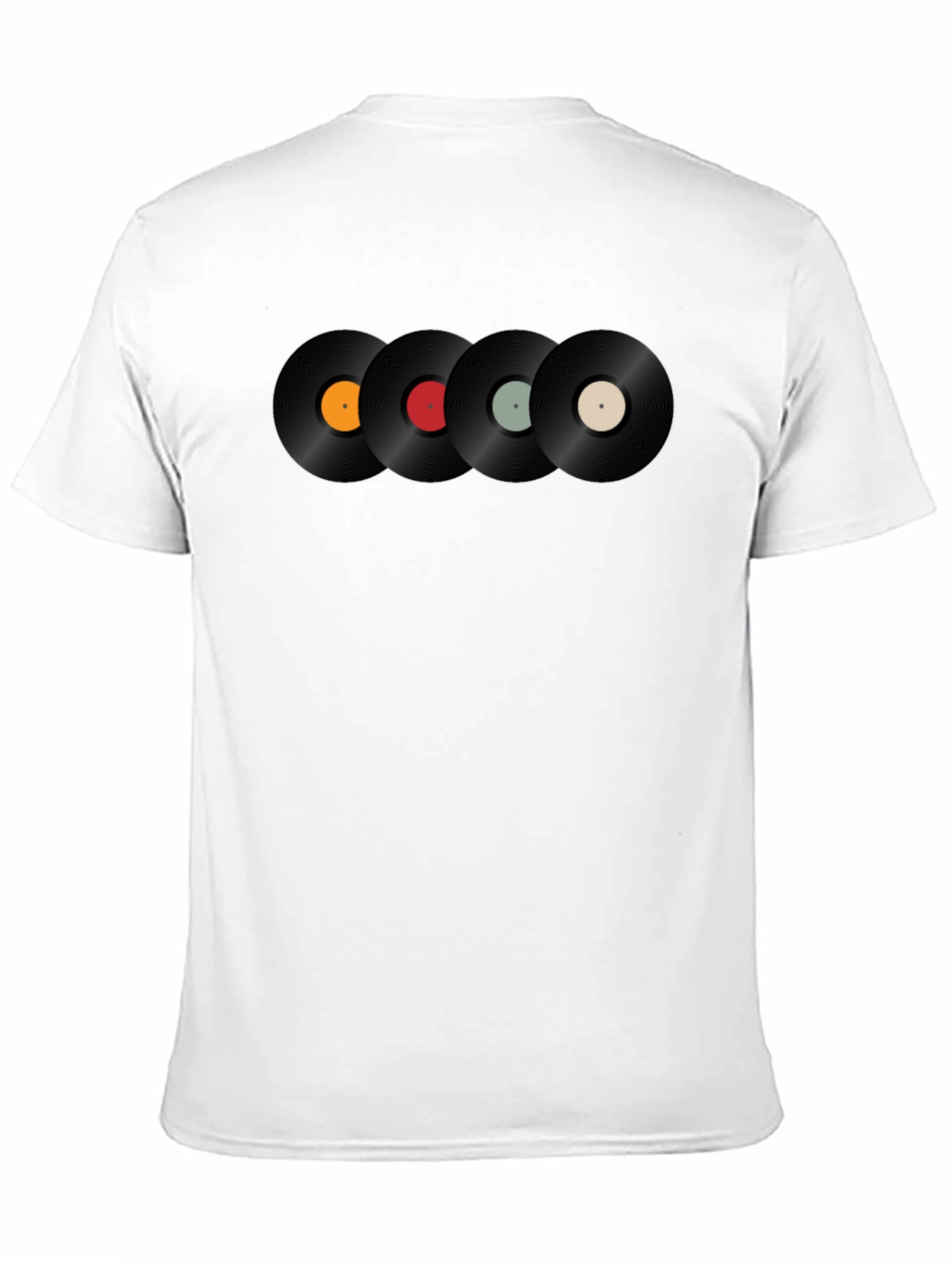 Retro Vinyl Record Graphic Black T-Shirt