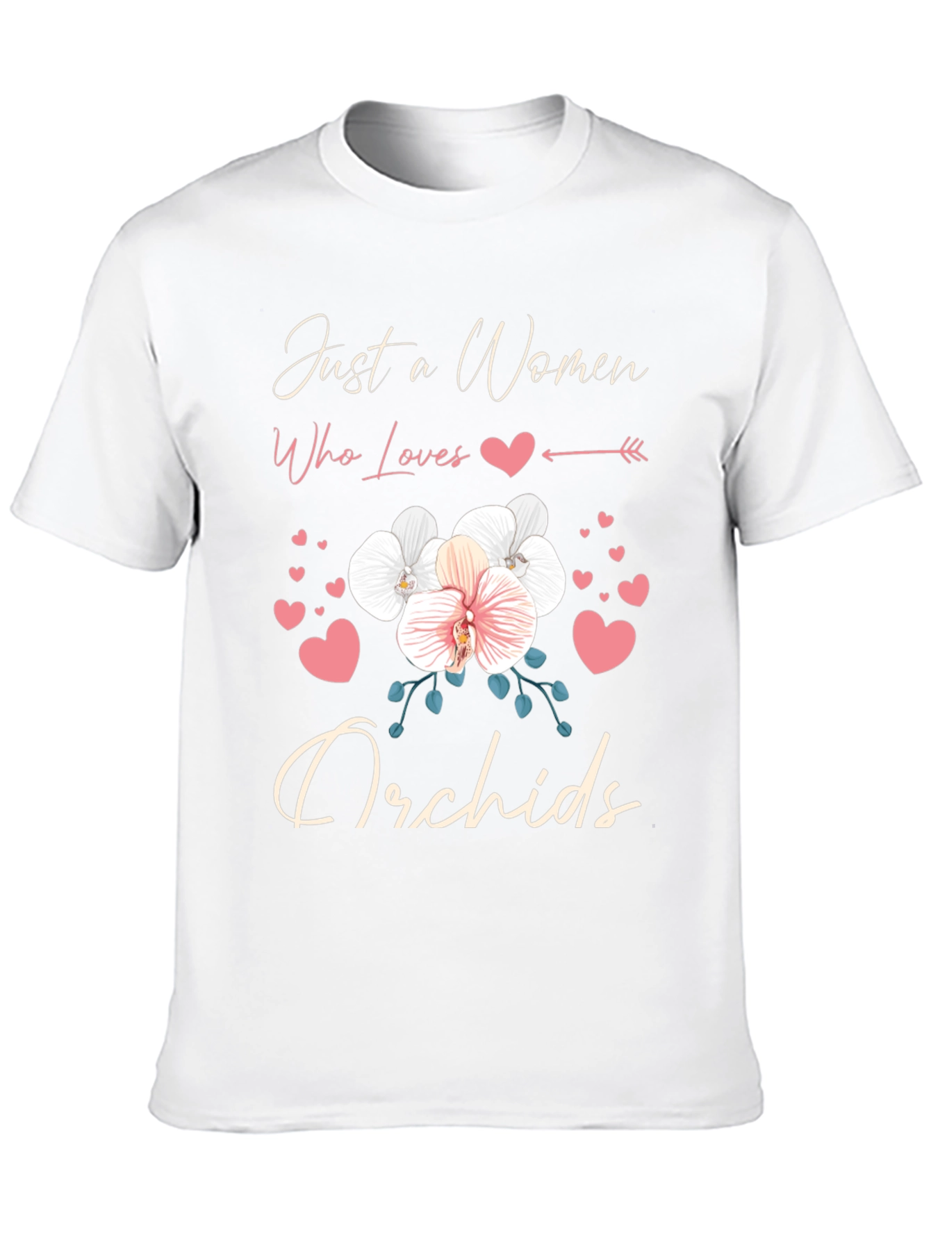 Just a Woman Who Loves Orchids T-Shirt