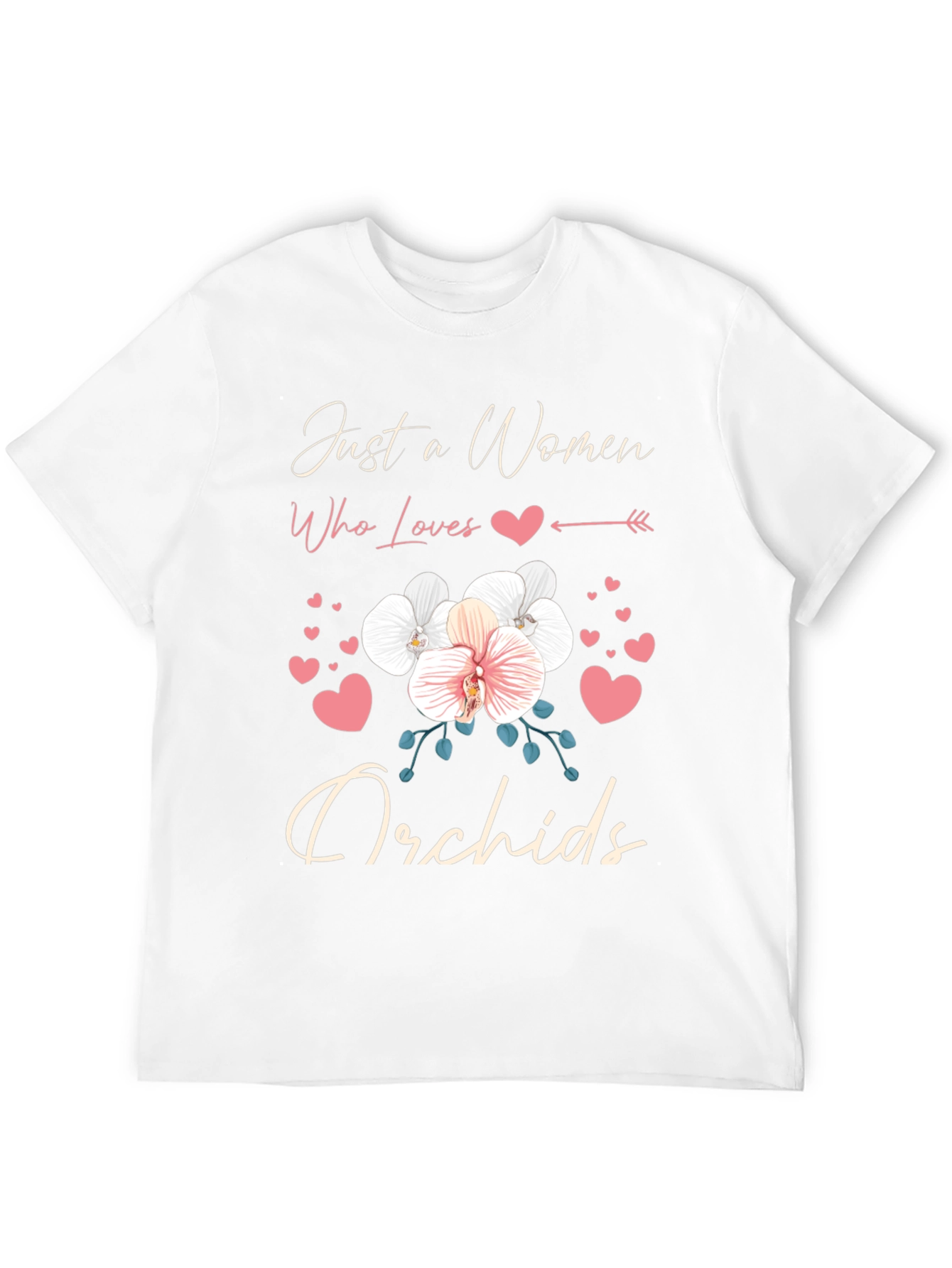 Just a Woman Who Loves Orchids T-Shirt