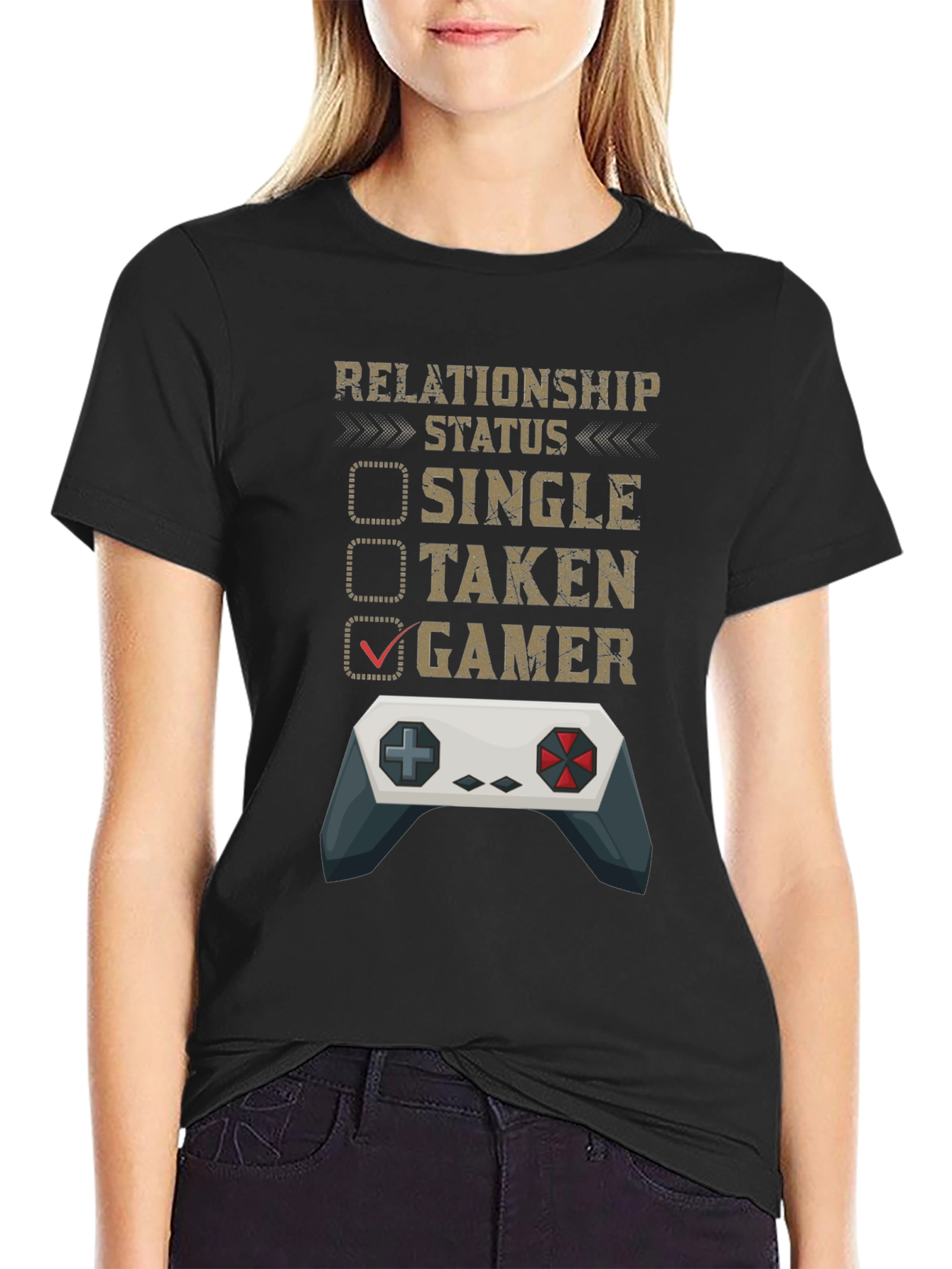 Gamer Relationship Status T-Shirt - Funny Gaming Tee