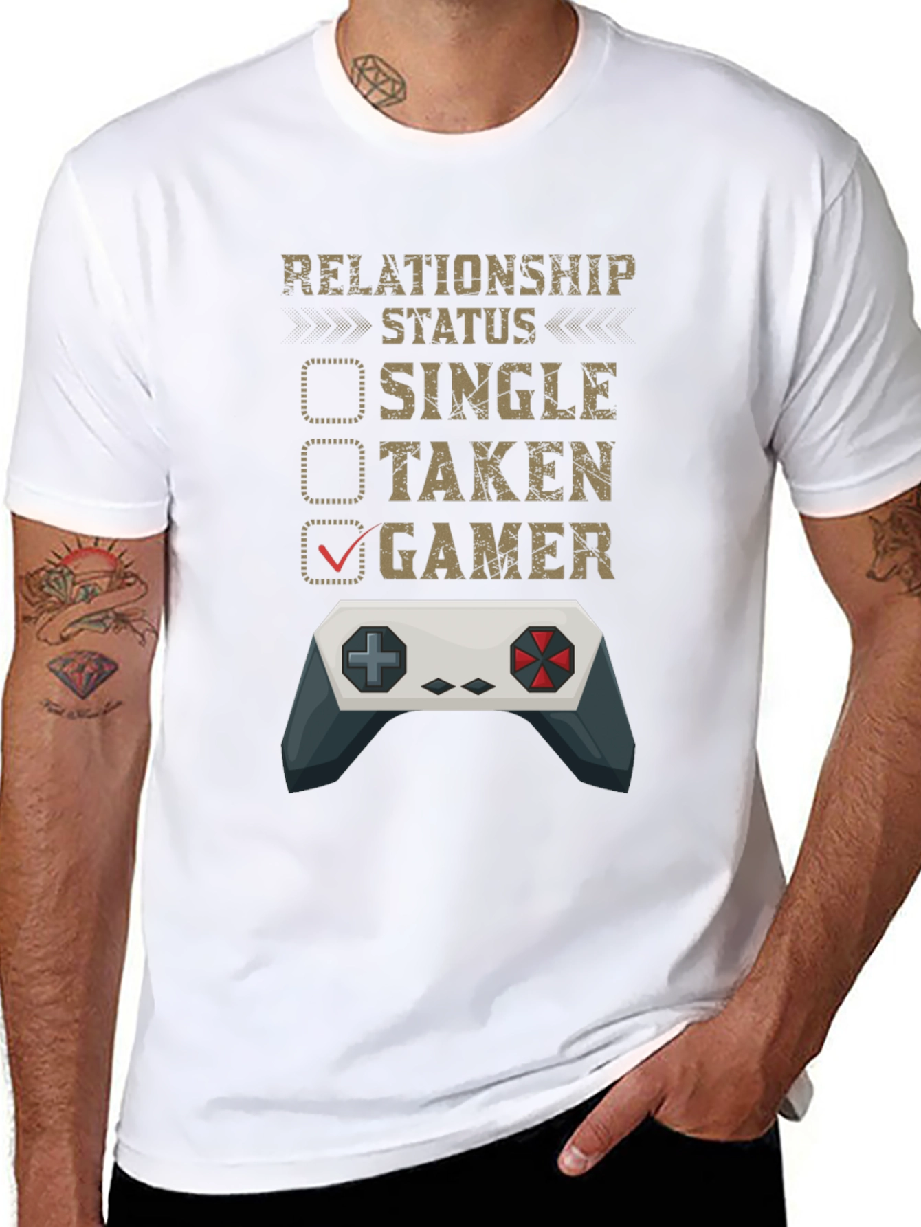 Gamer Relationship Status T-Shirt - Funny Gaming Tee