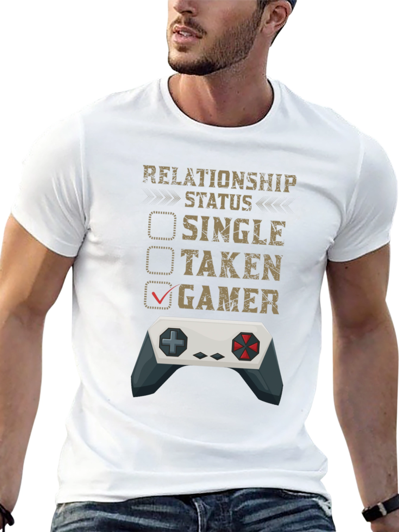 Gamer Relationship Status T-Shirt - Funny Gaming Tee