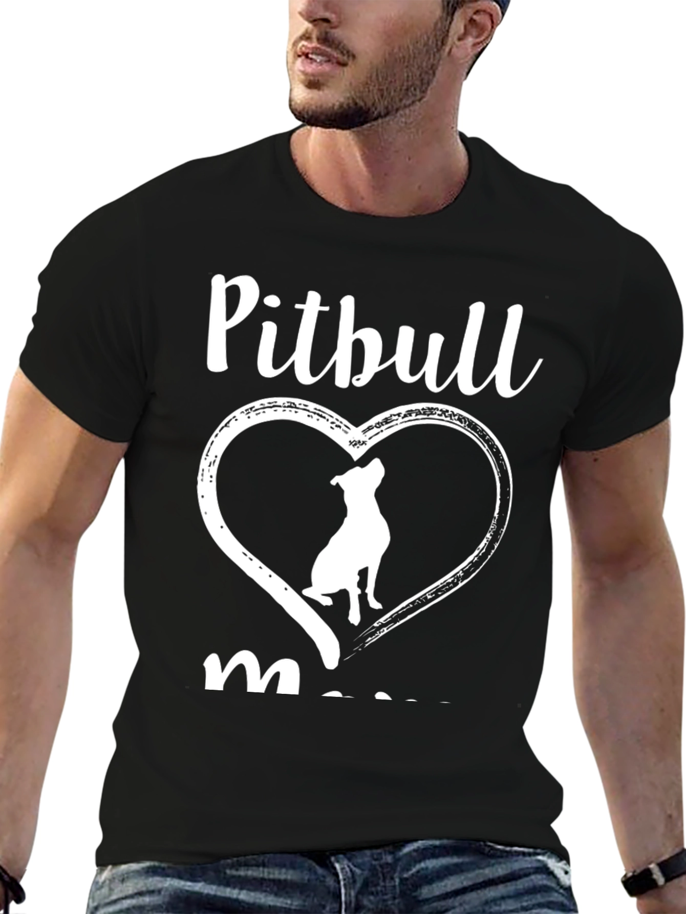 Pitbull Mom T-Shirt Dog Lover Tee