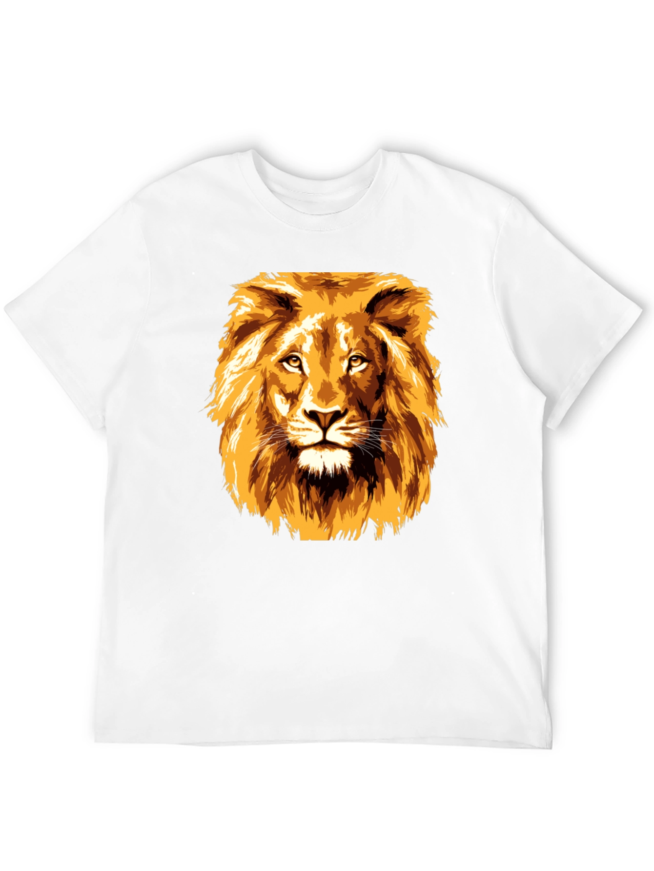 Lion Graphic Tee - Bold Animal Print T-Shirt