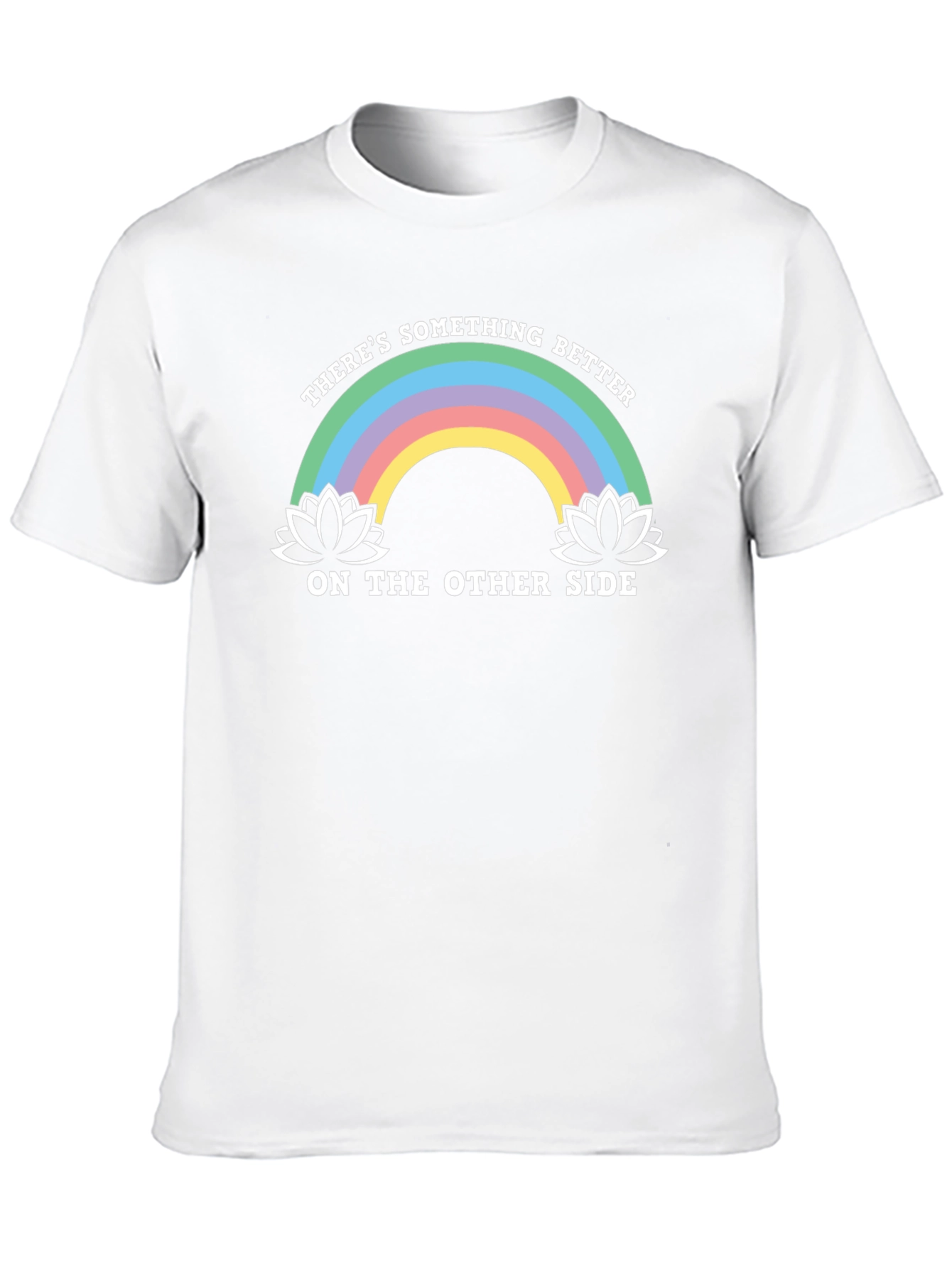Rainbow Lotus Something Better Black T-Shirt