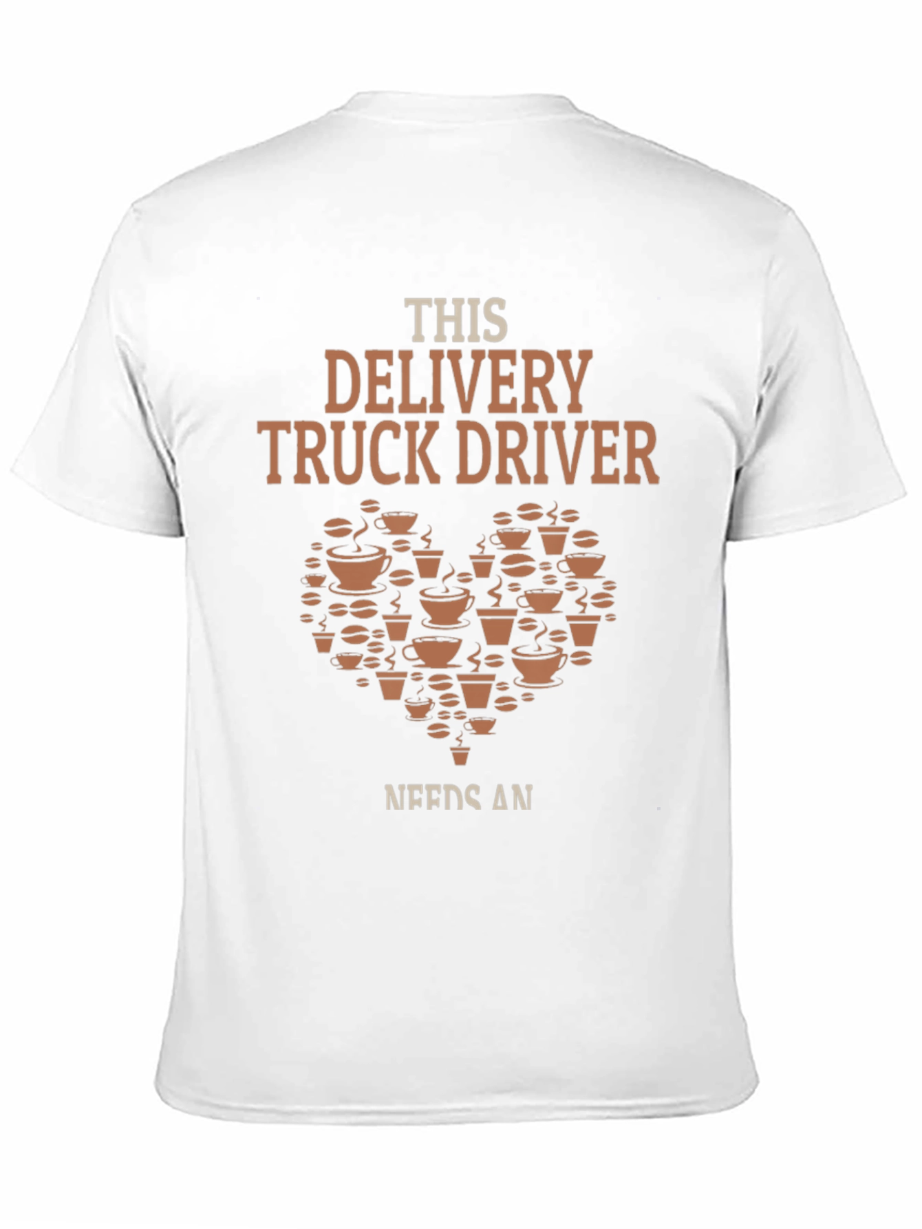 Delivery Truck Driver Coffee Lover Graphic T-Shirt