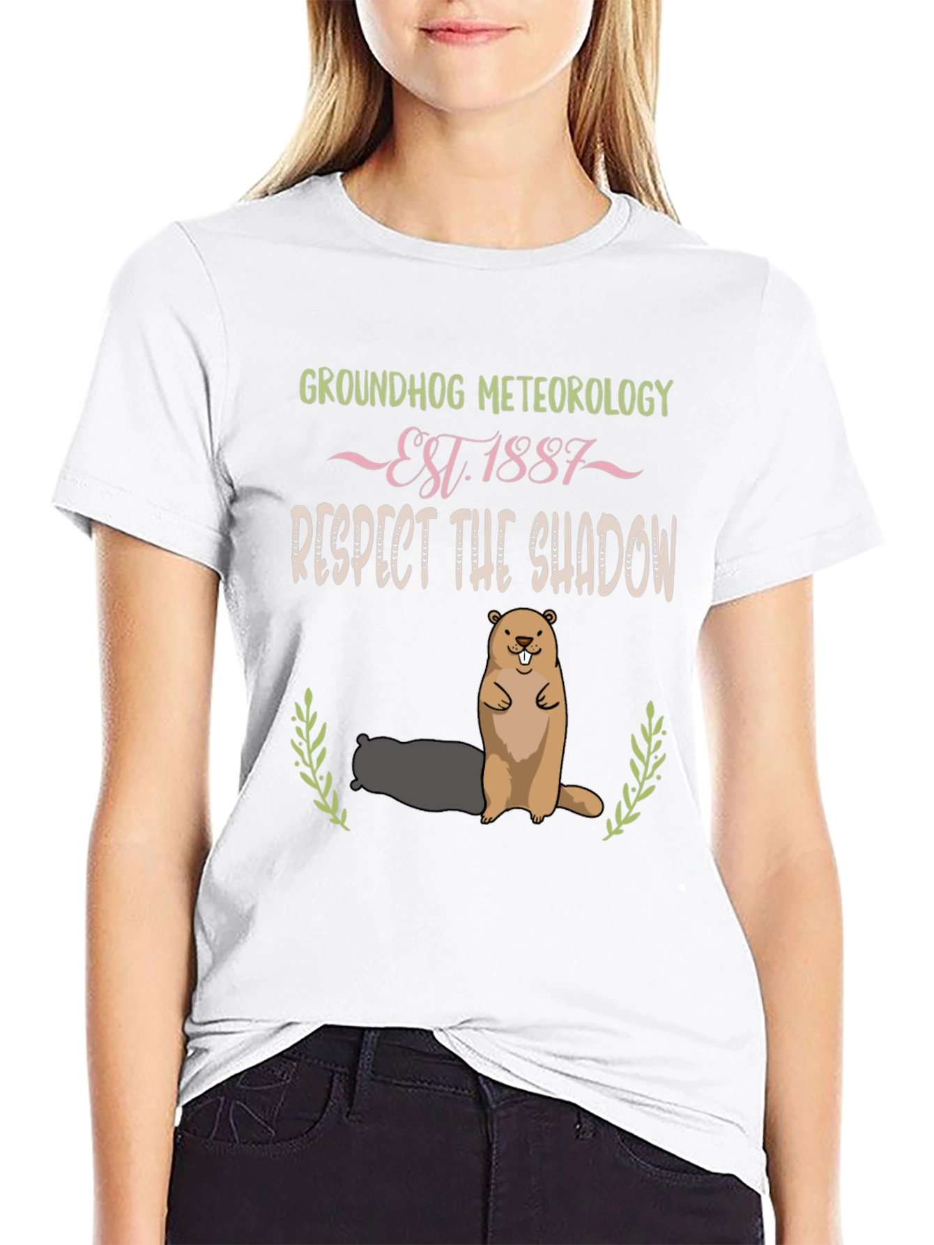 Groundhog Meteorology Shadow T-Shirt