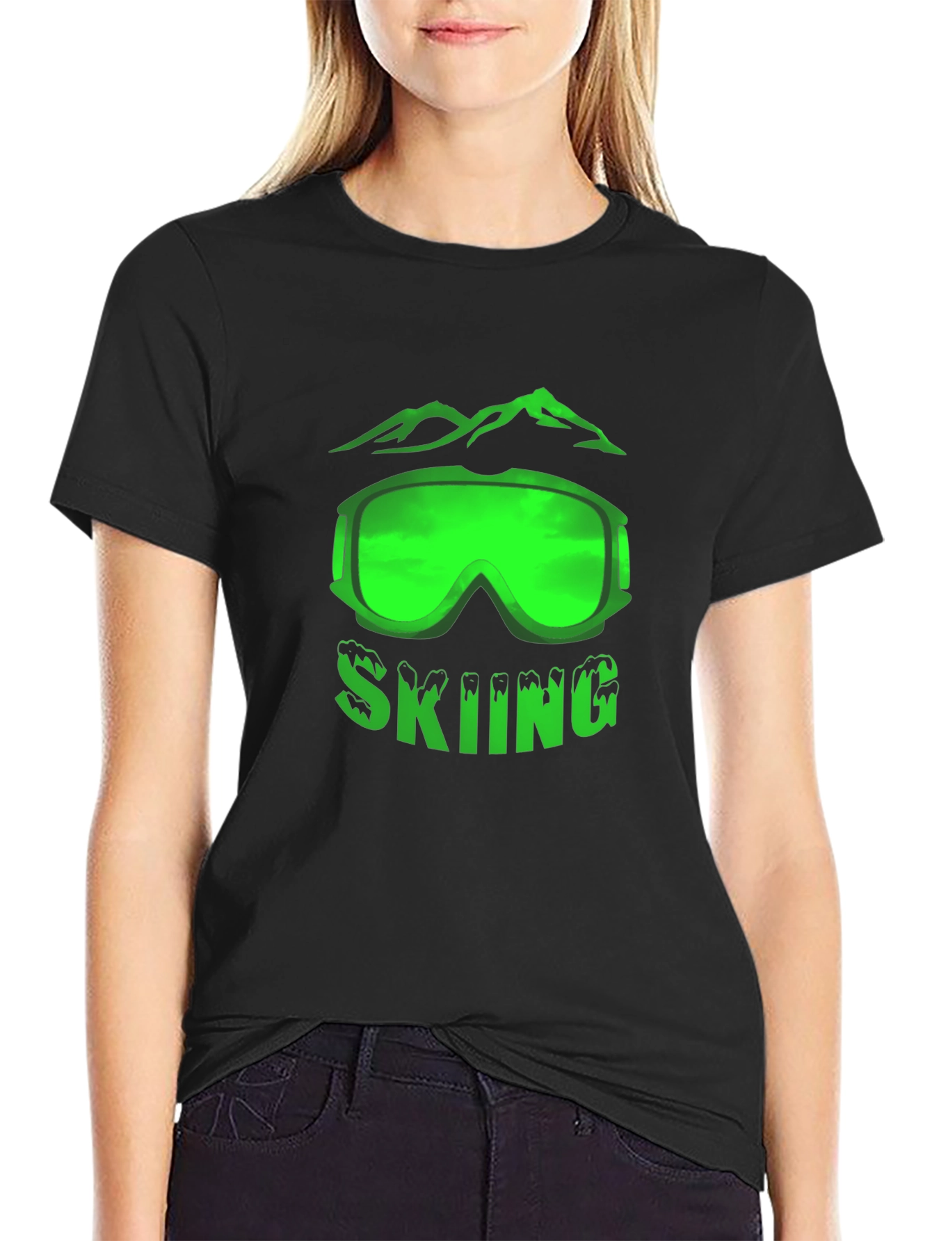Skiing Graphic Tee