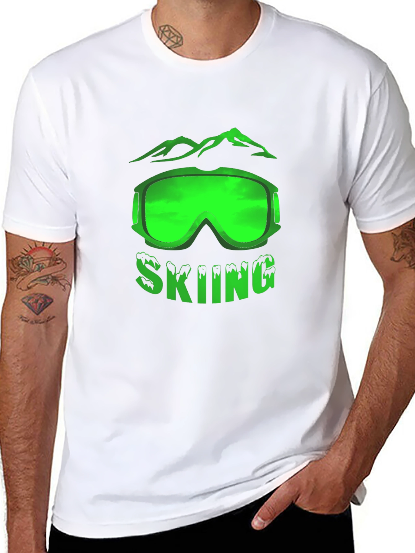 Skiing Graphic Tee