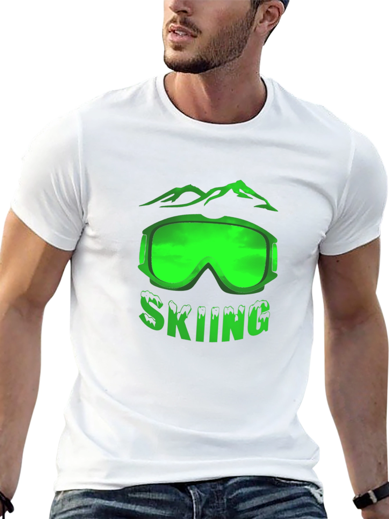 Skiing Graphic Tee